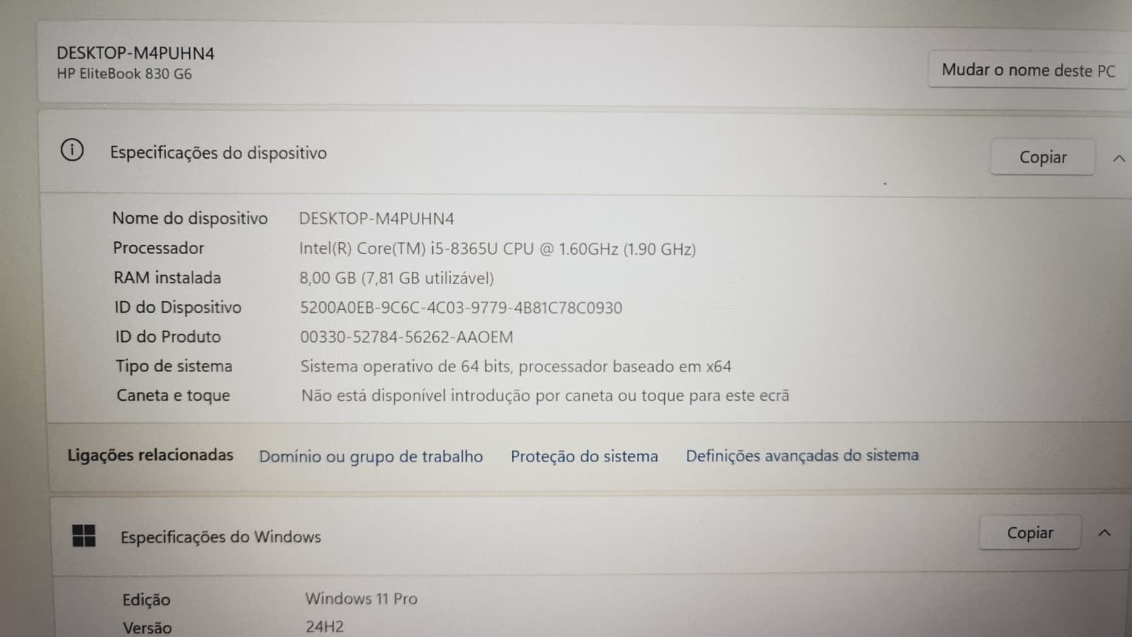 Computador portátil HP EliteBook 830 G6 — imagem 8