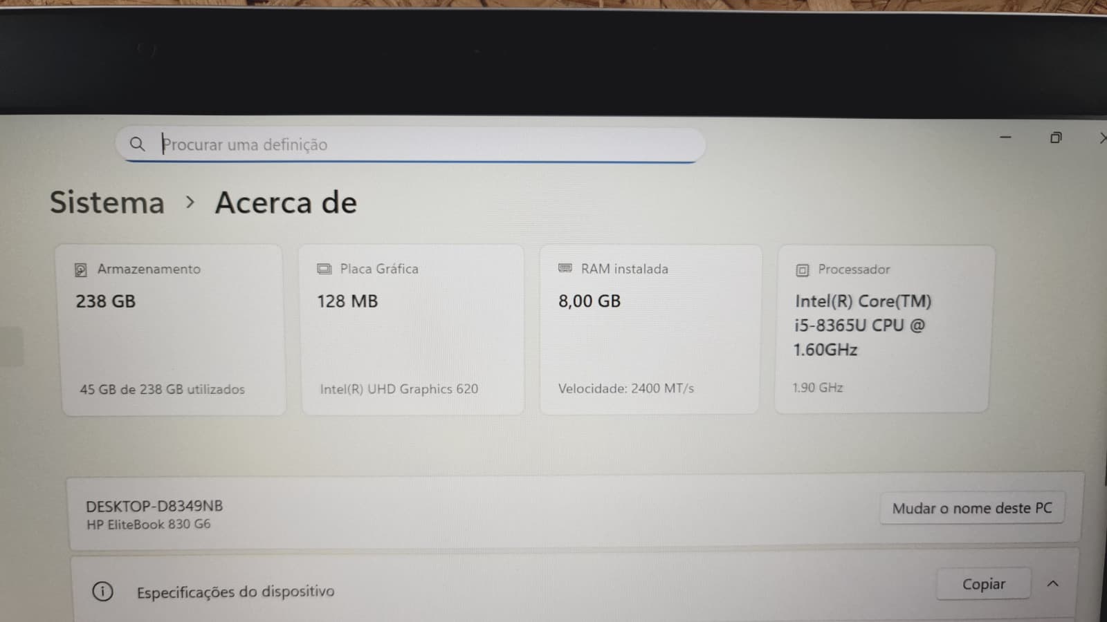 Computador portátil HP EliteBook 830 G6 — imagem 7
