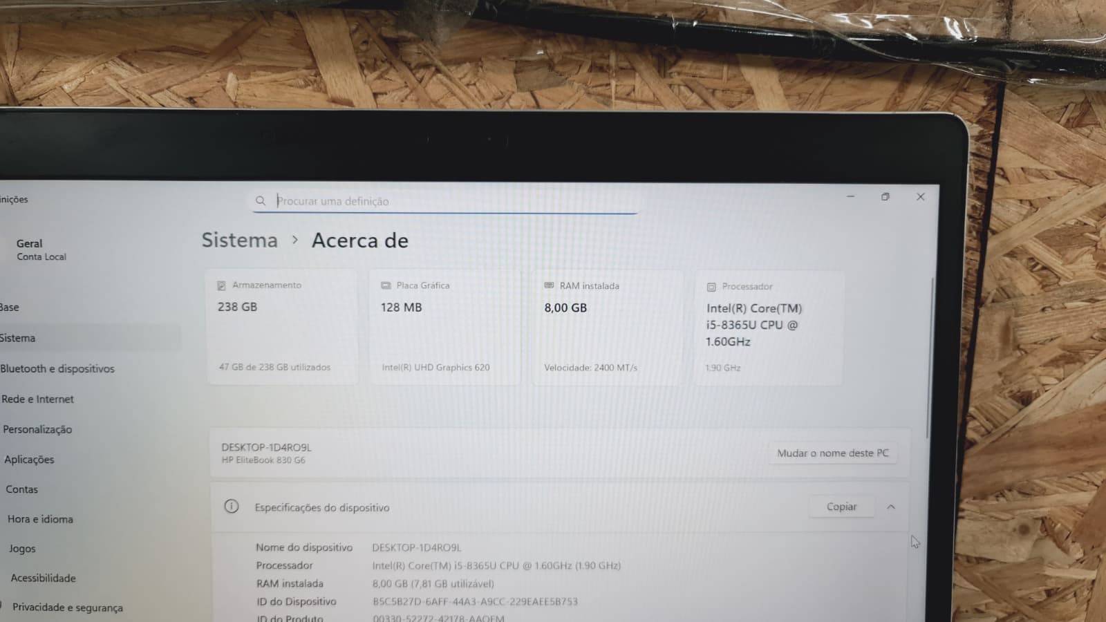 Computador portátil HP EliteBook 830 G6 — imagem 7