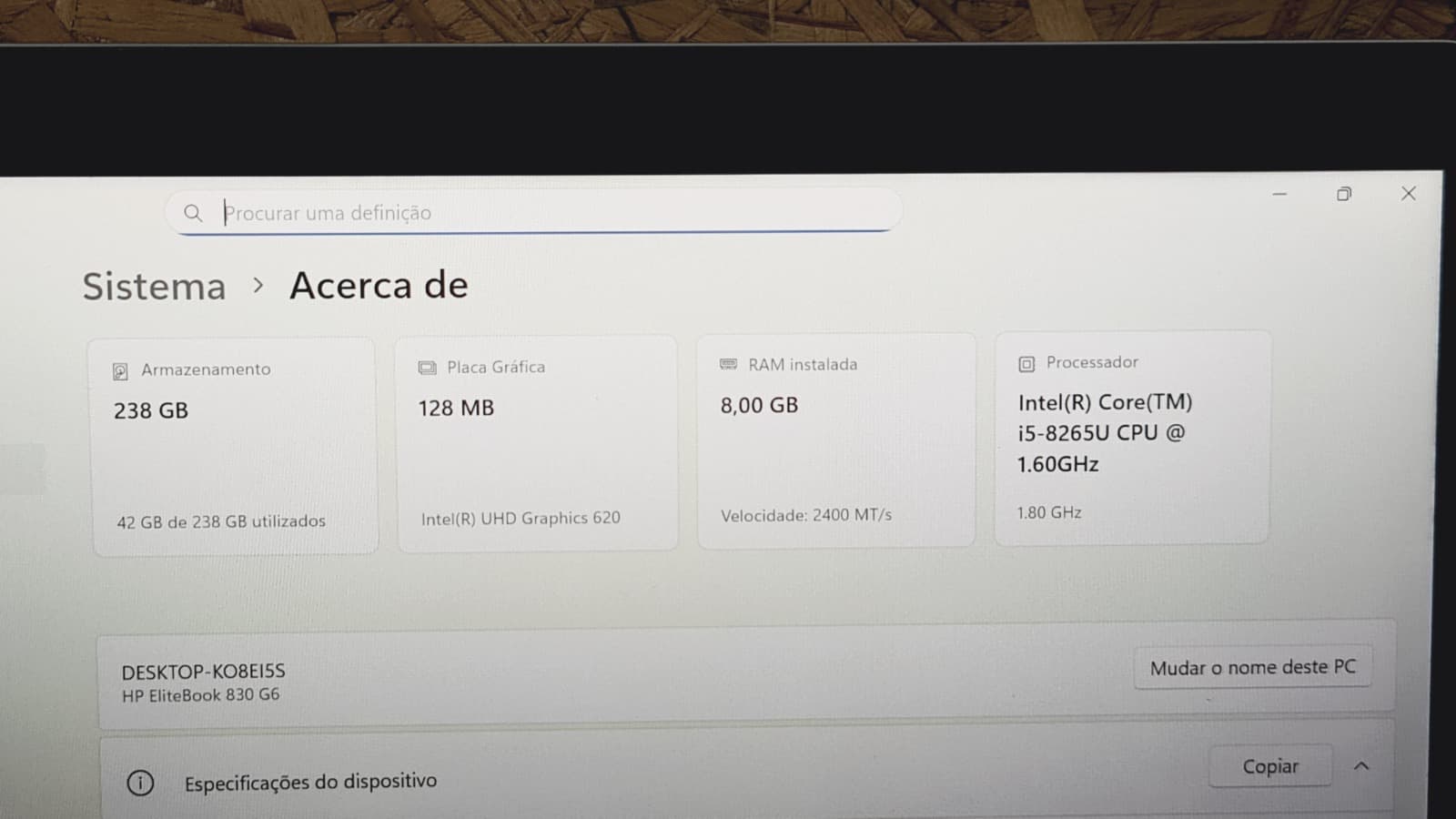 Computador portátil HP EliteBook 830 G6 — imagem 9