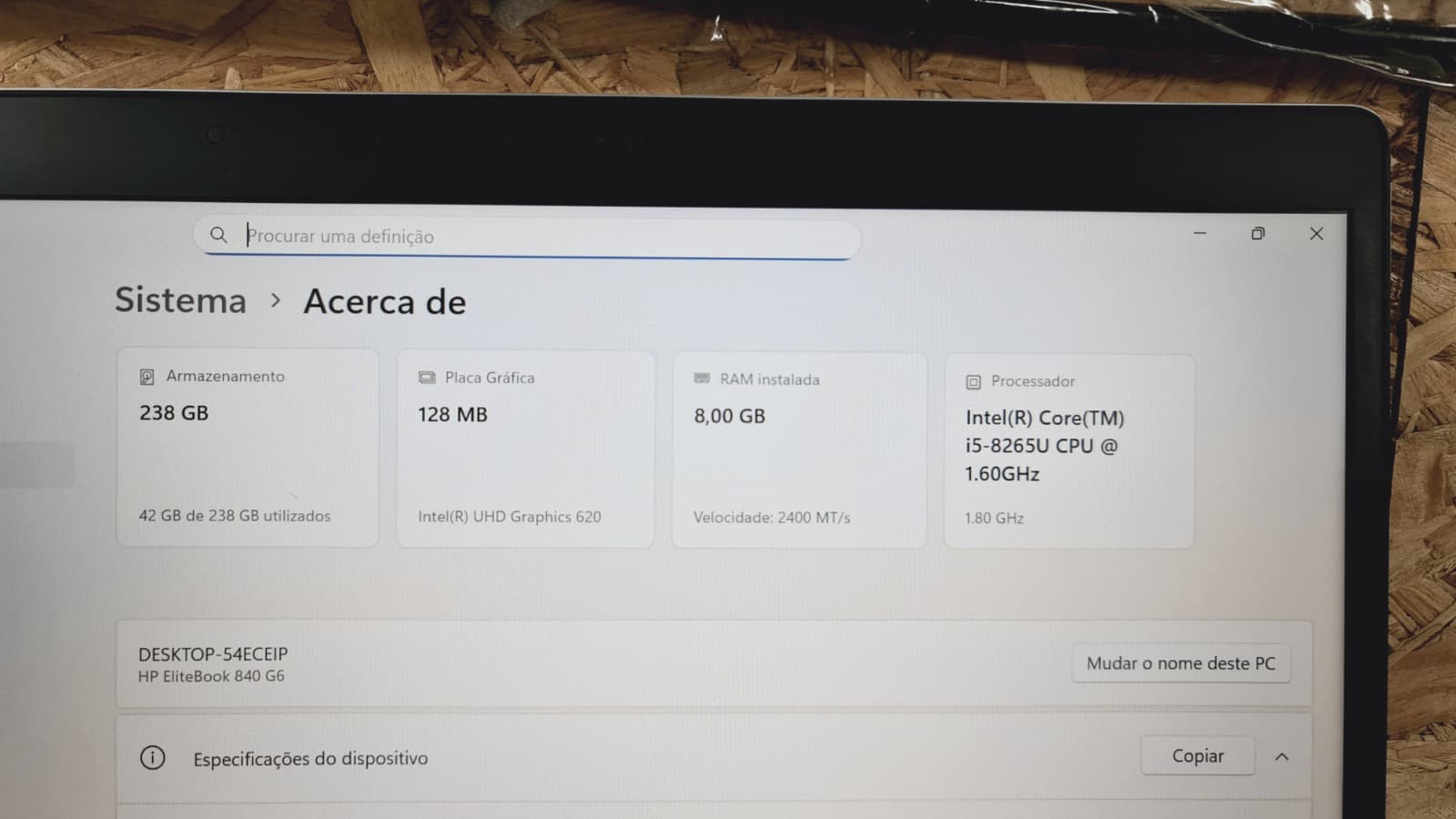 Computador portátil HP EliteBook 840 G6 — imagem 9