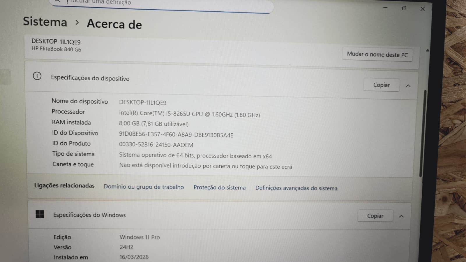 Ordinateur portable HP EliteBook 840 G6 — image 9