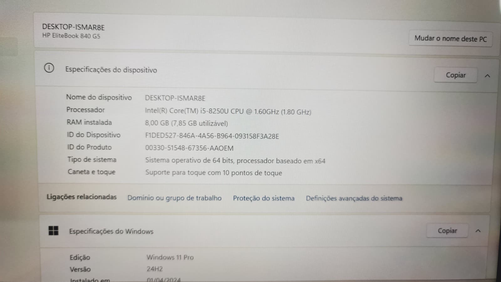 Computador portátil HP EliteBook 840 G5 — imagen 10