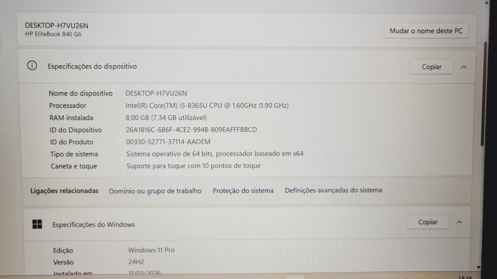 Ordinateur portable HP EliteBook 840 G6 — image 10