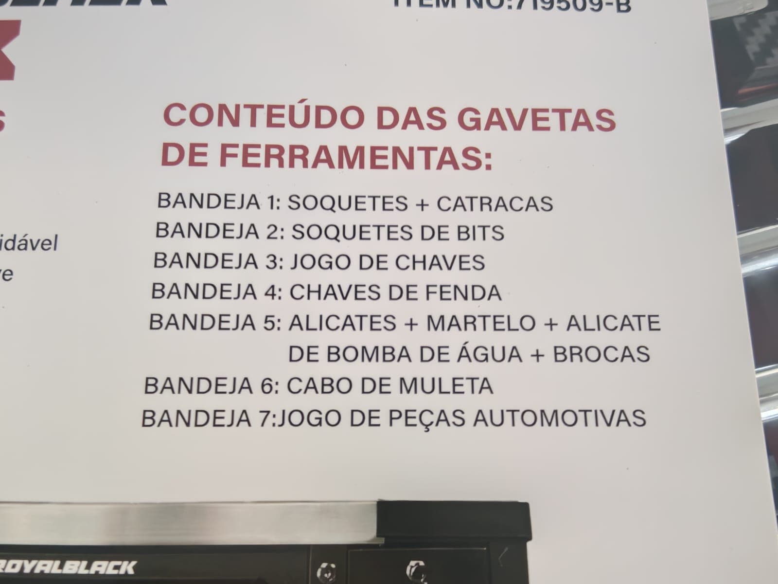 Carrinho de ferramentas profissional — imagen 19