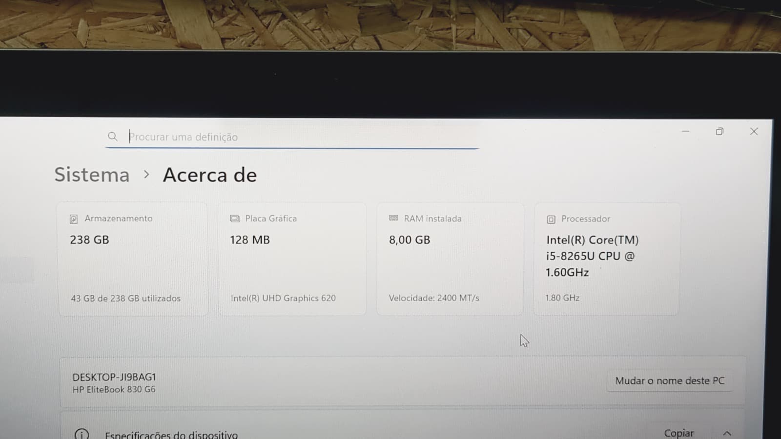 Computador portátil HP EliteBook 830 G6 — imagem 7