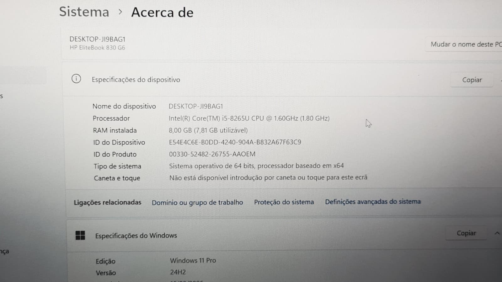 Computador portátil HP EliteBook 830 G6 — imagem 9