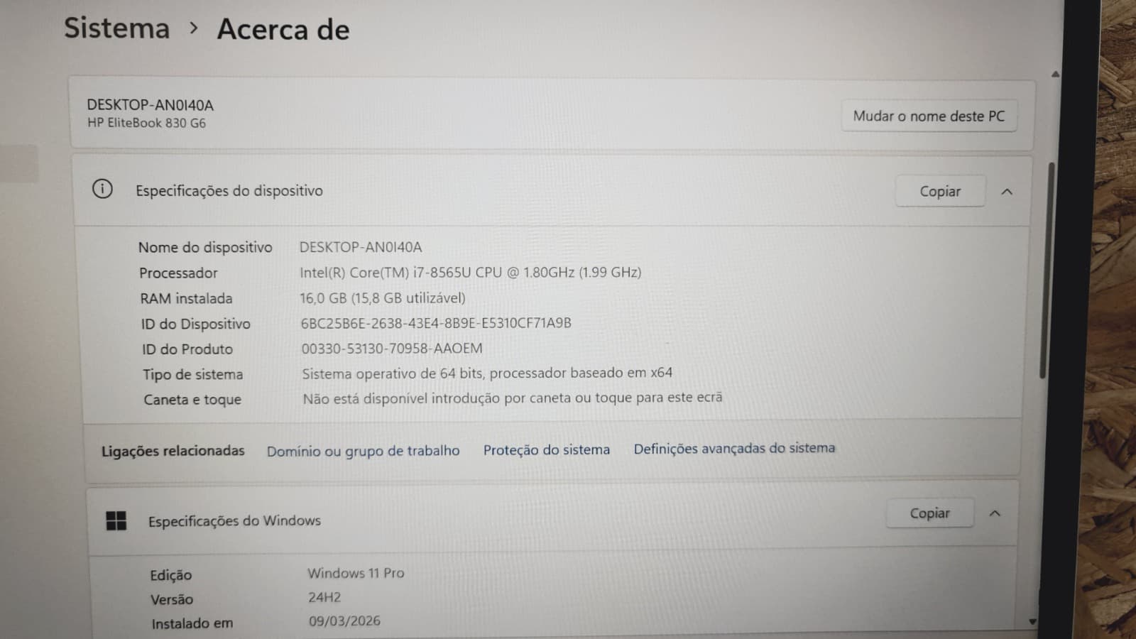 Ordinateur portable HP EliteBook 830 G6 — image 8