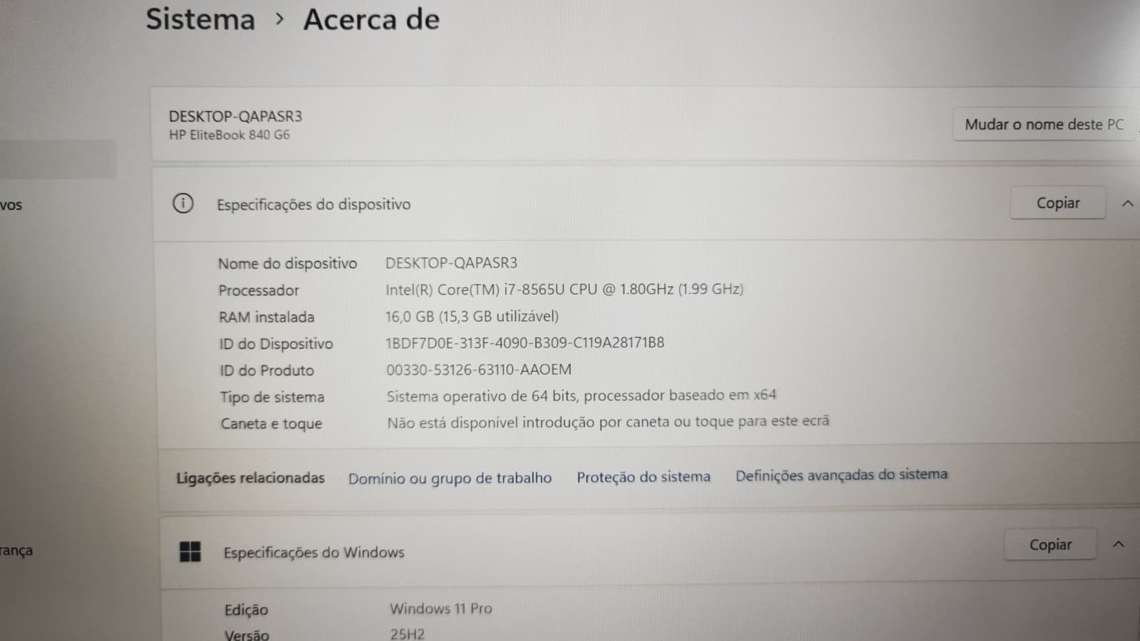 Computador portátil HP EliteBook 840 G6 — imagem 7
