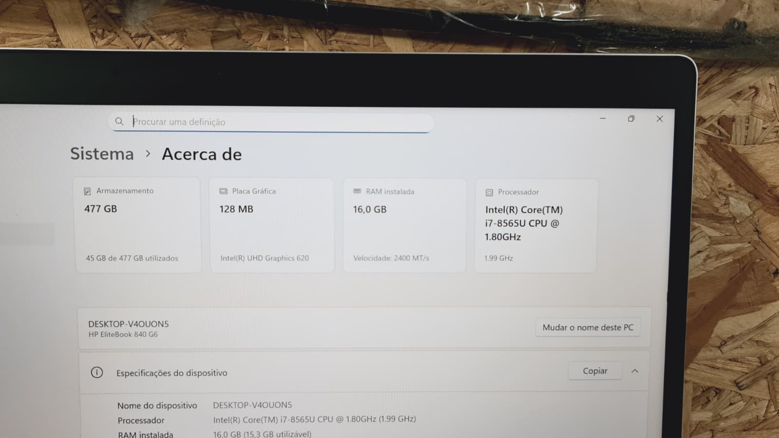 Portátil HP EliteBook 840 G6 — imagen 9