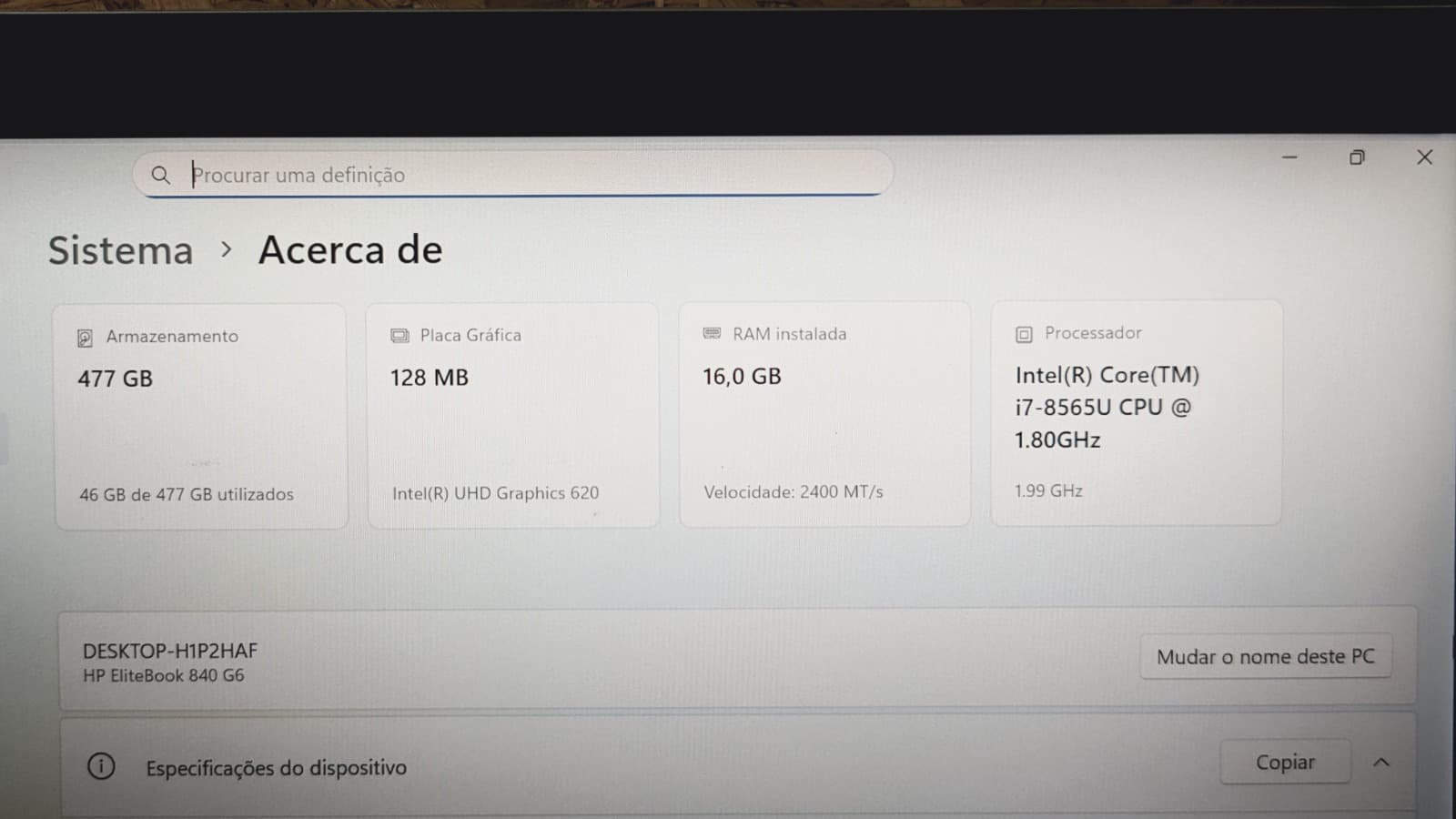 Portátil HP EliteBook 840 G6 — imagen 8