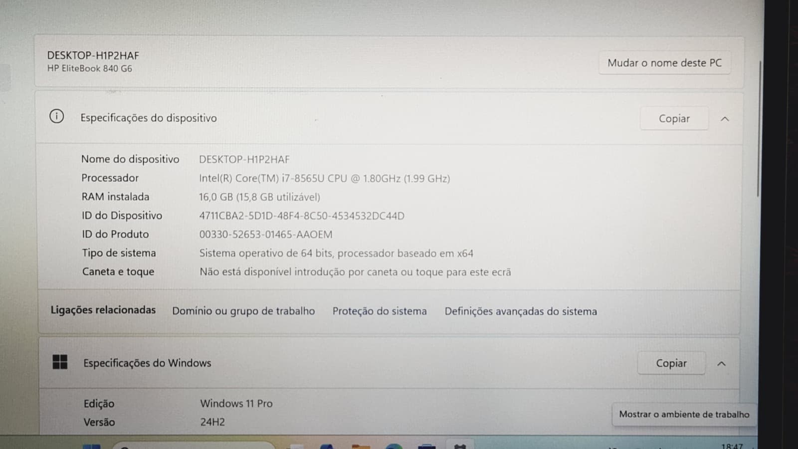 Portátil HP EliteBook 840 G6 — imagen 9