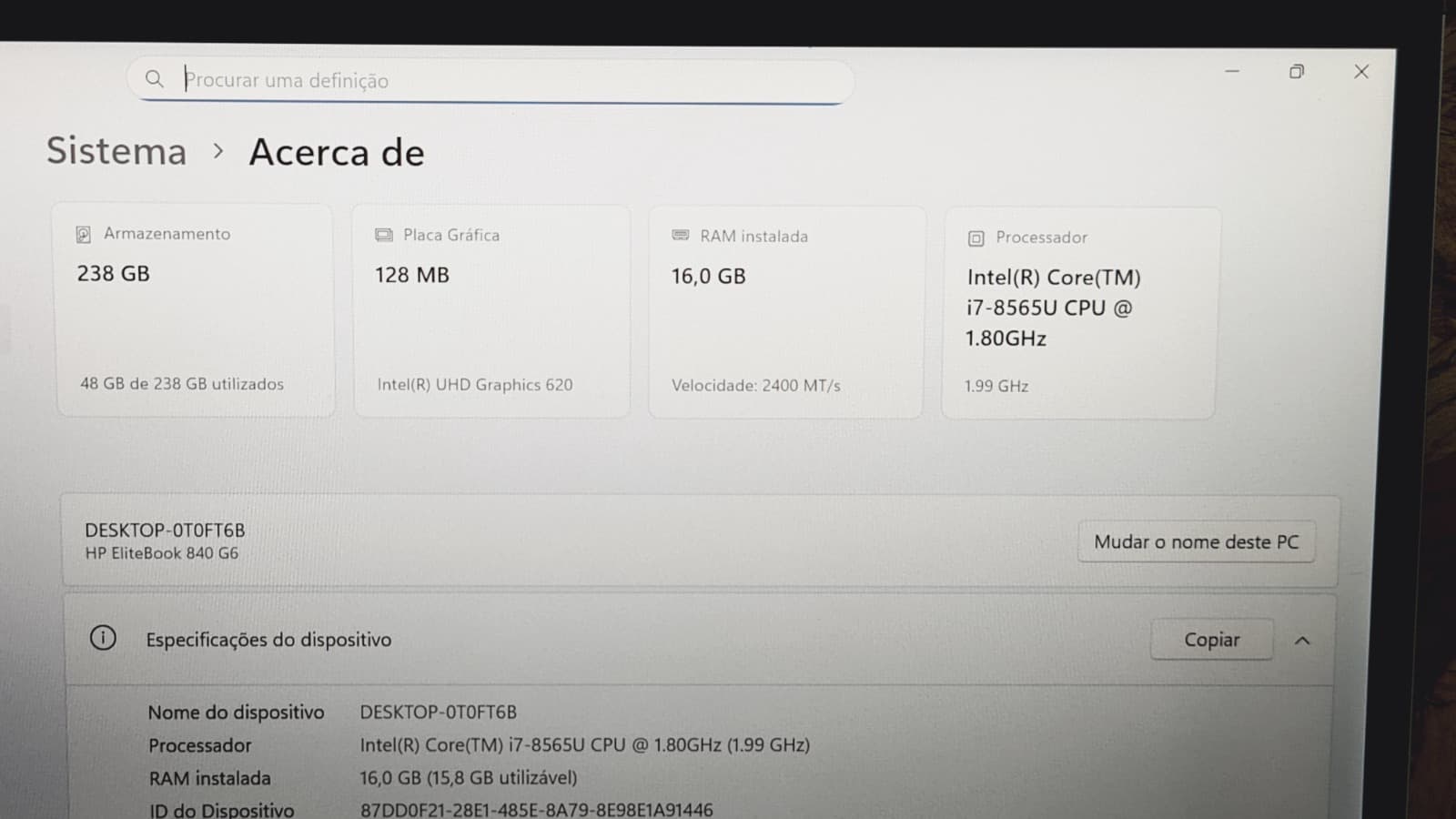 Portátil HP EliteBook 840 G6 — imagen 10