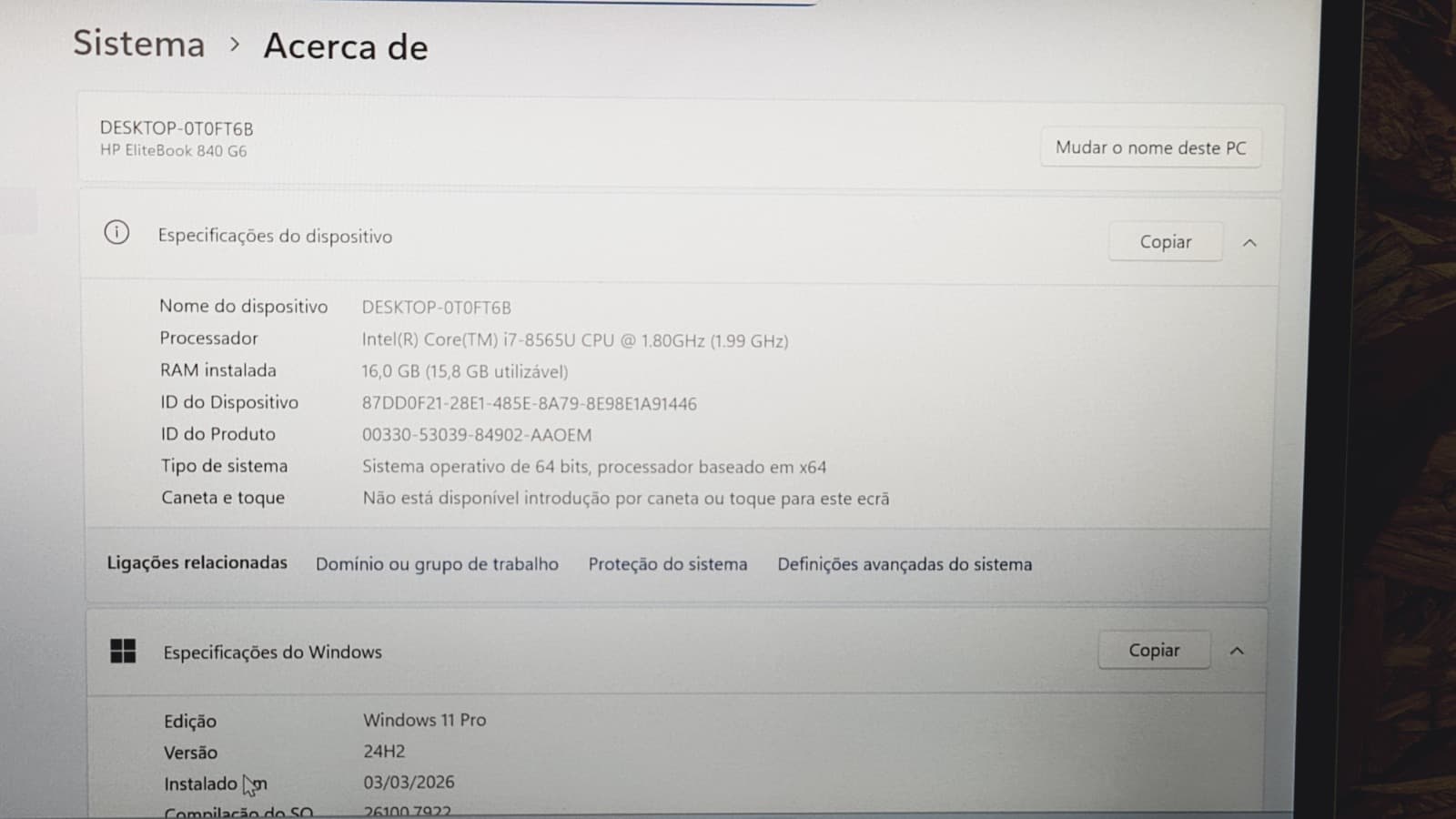 Portátil HP EliteBook 840 G6 — imagen 9