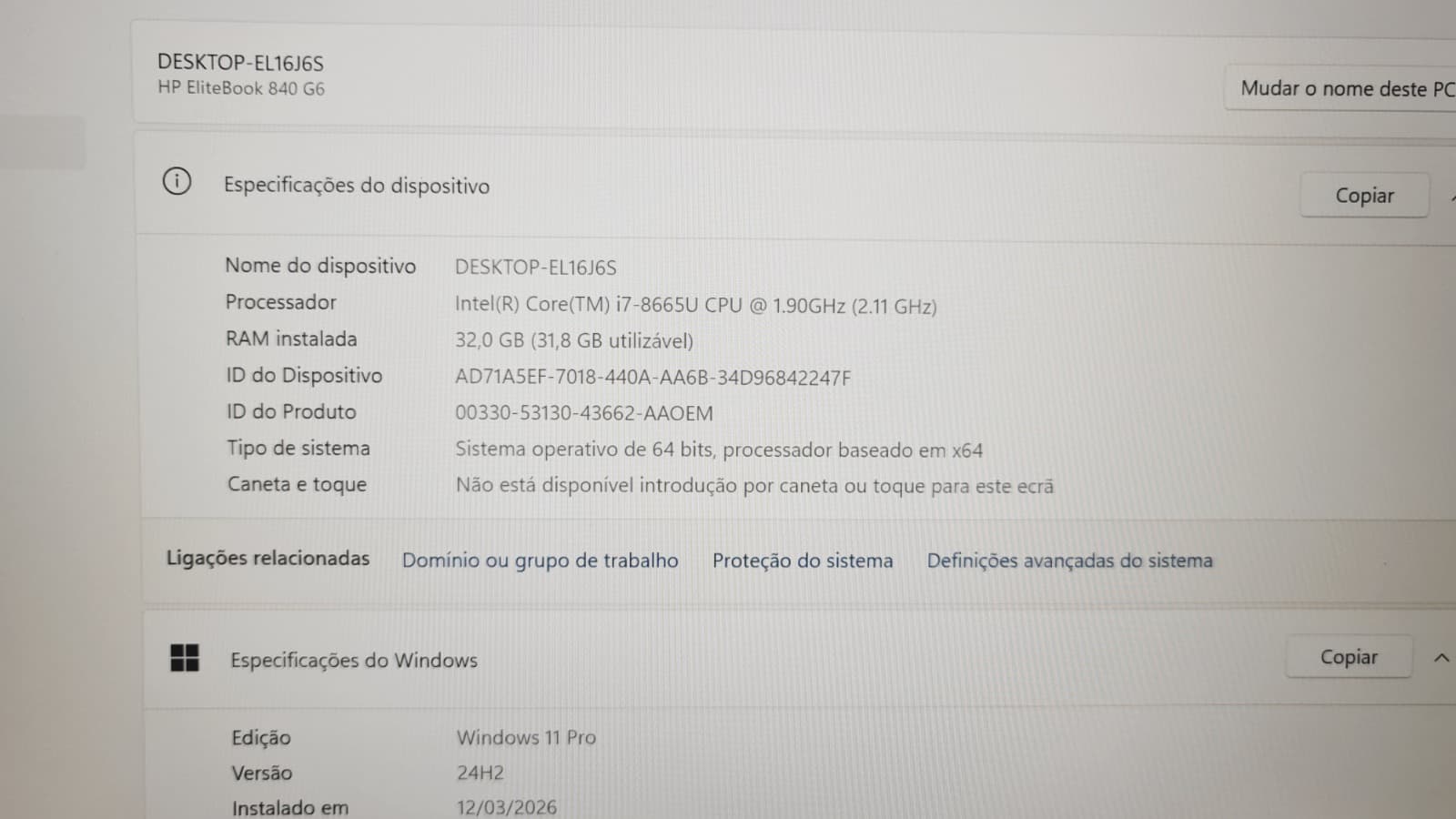Portátil HP EliteBook 840 G6 — imagen 8