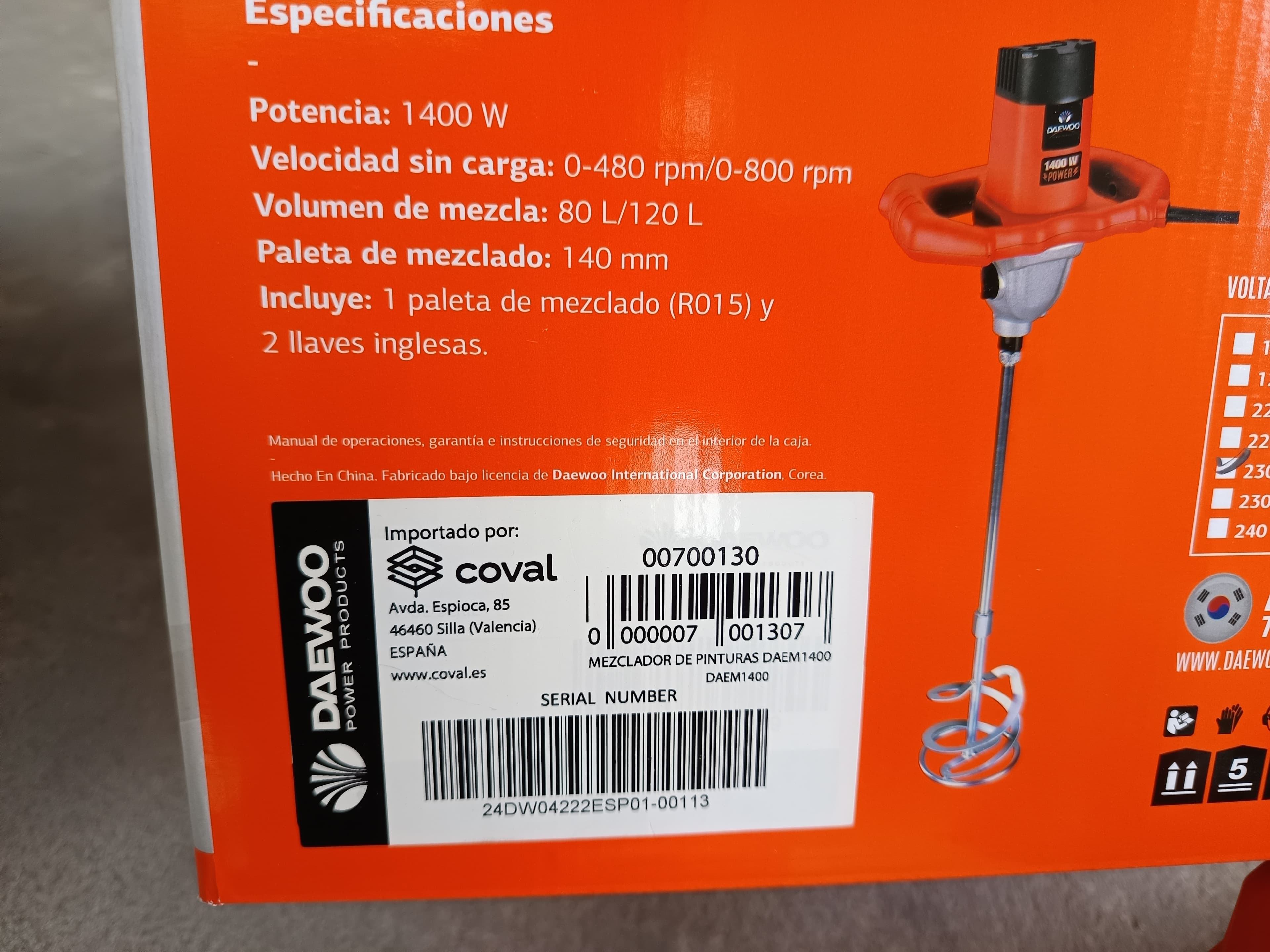 Mezcladora eléctrica Daewoo — imagen 6