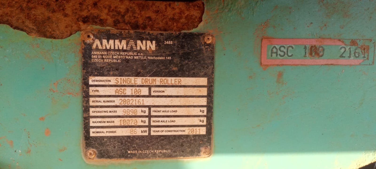 Rolo Compactador AMMANN ASC 100 — image 2
