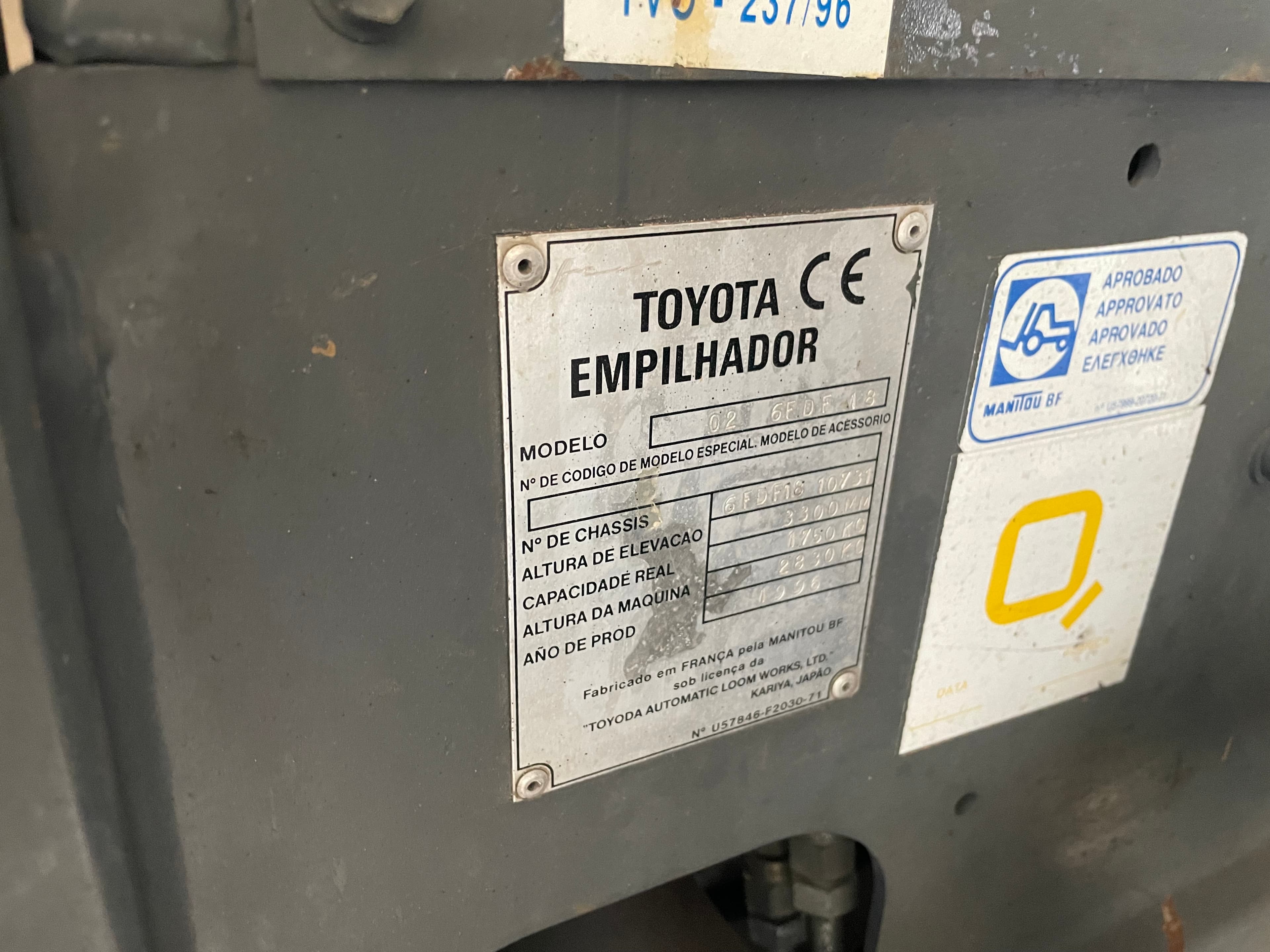 Empilhador a Diesel Toyota 6FDF 18 — imagen 8