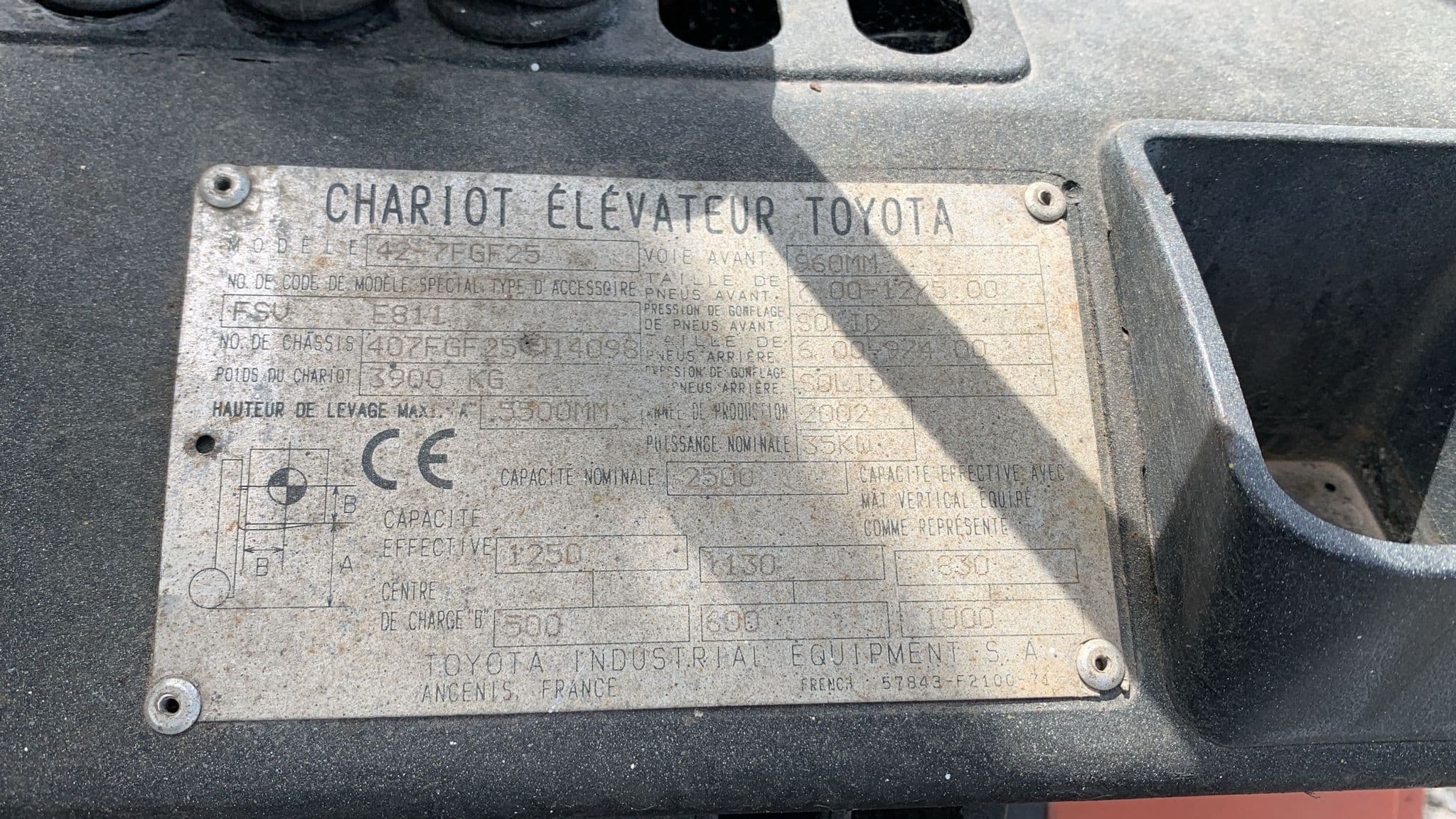 Empilhador Toyota 42-7FGF25 — image 6
