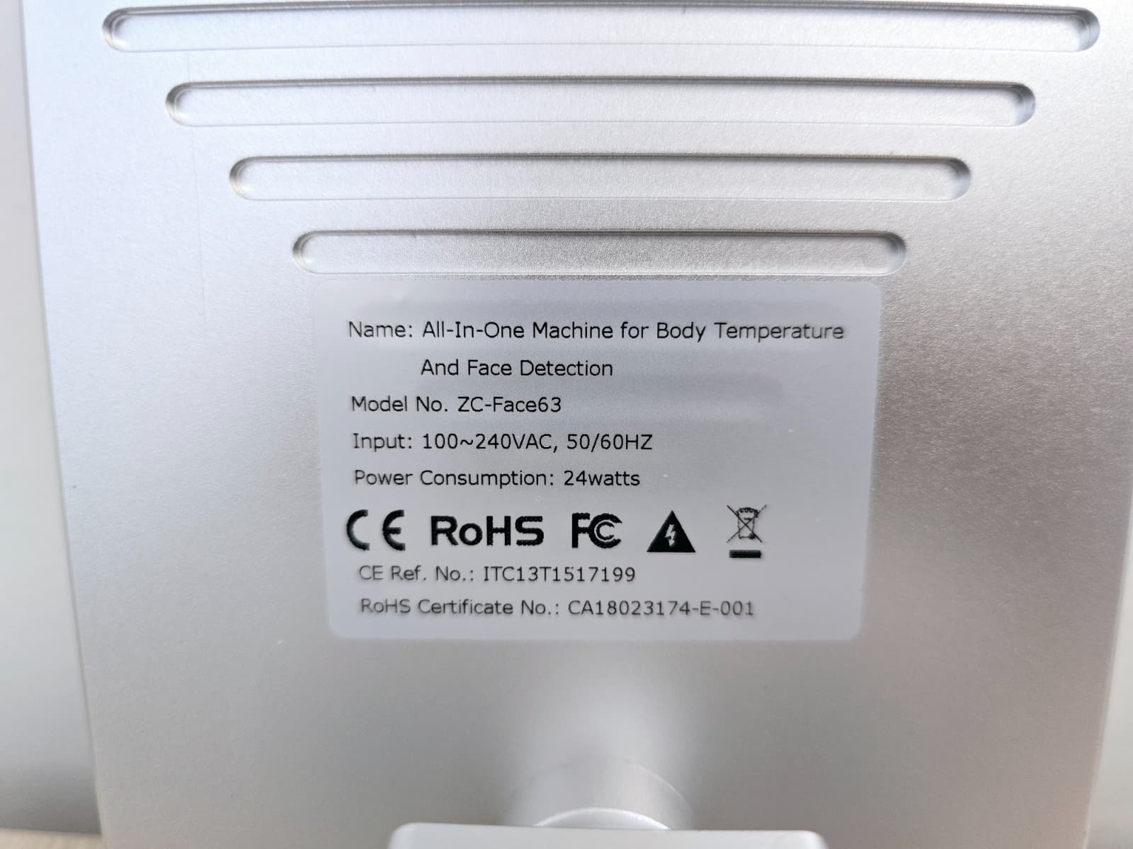 Detetor de temperatura corporal e de rosto — imagen 5