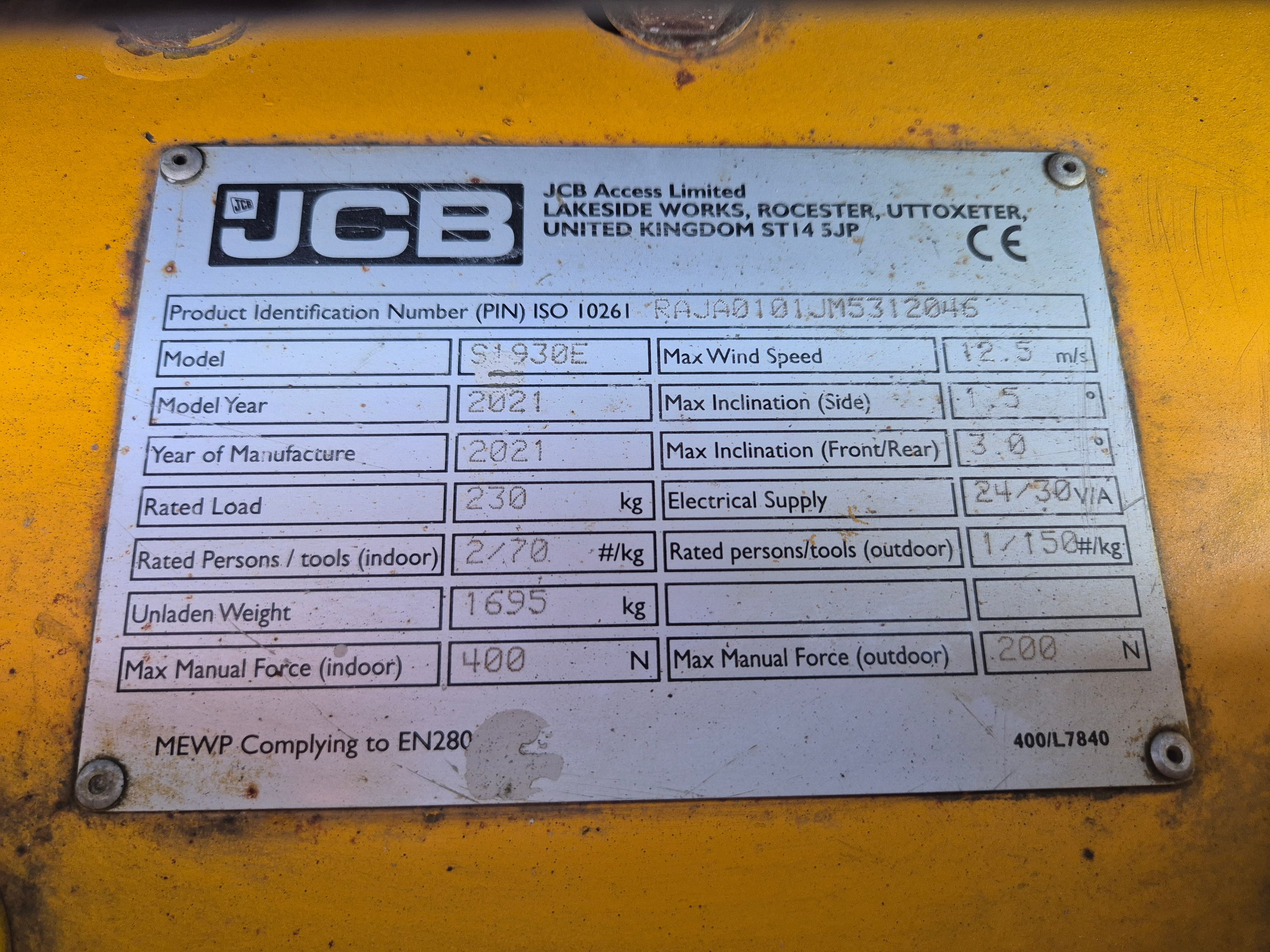 Plataforma Elevatória JCB — imagen 24