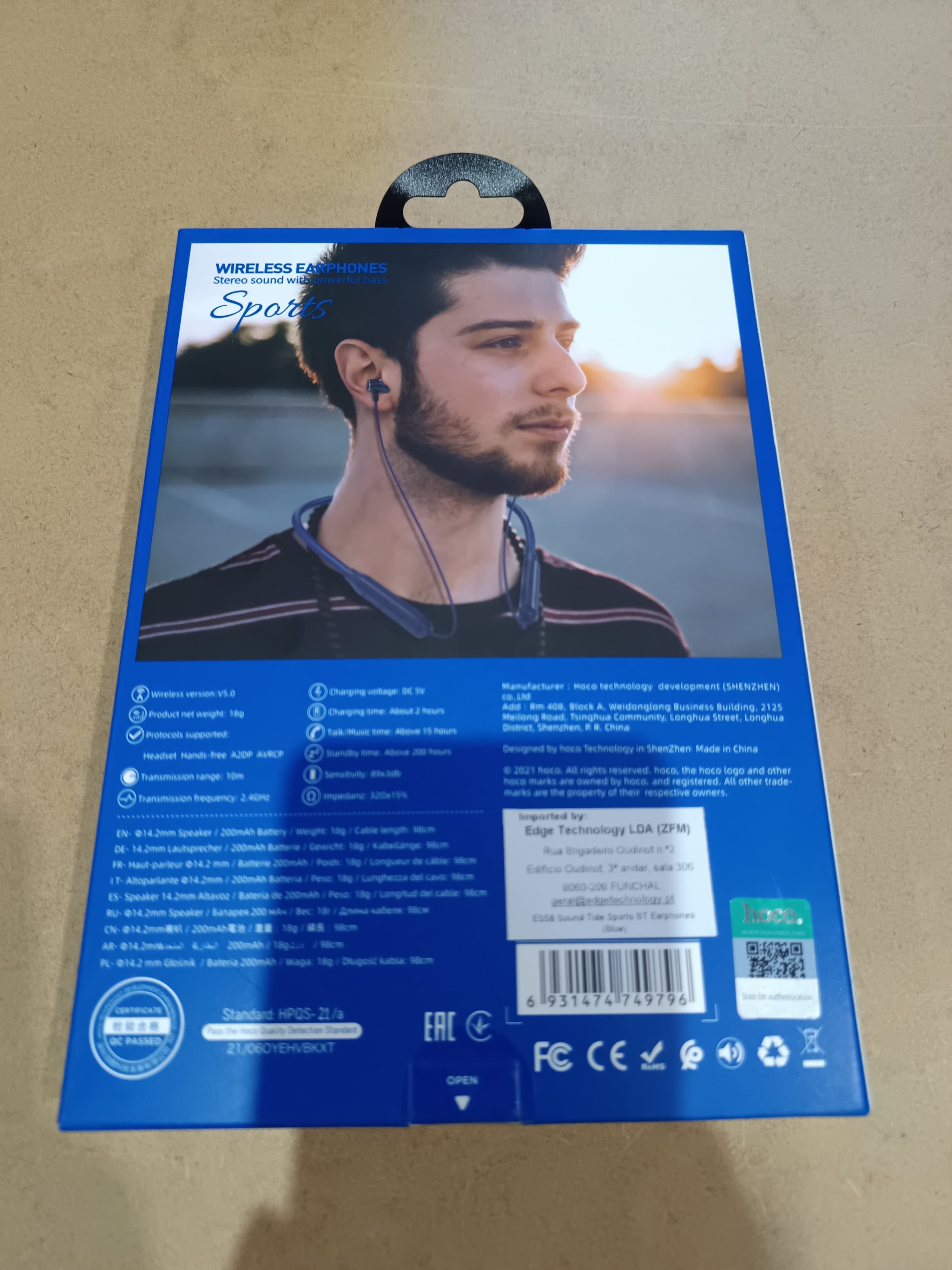 Auriculares Bluetooth Hoco — imagem 3