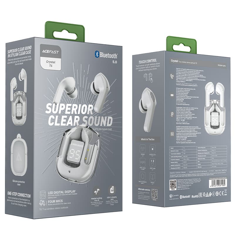 Auscultadores Wireless Acefast — imagem 1