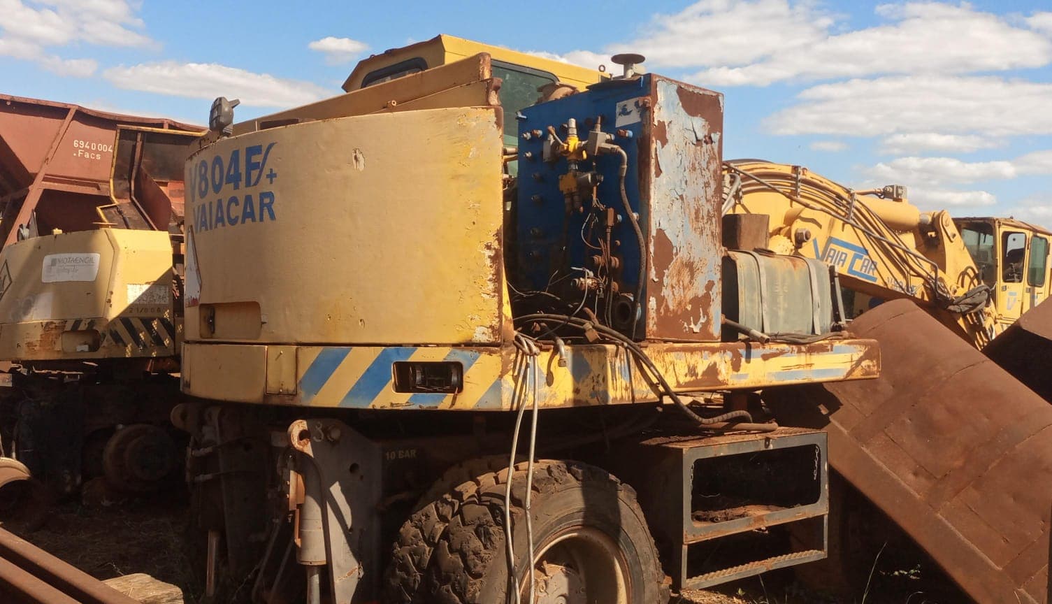 Road-Rail Wheeled Excavator VAIACAR V80 FS+ – 2009 | Escavadora Giratória de Pneus R-Route VAIACAR V80 FS+ – 2009