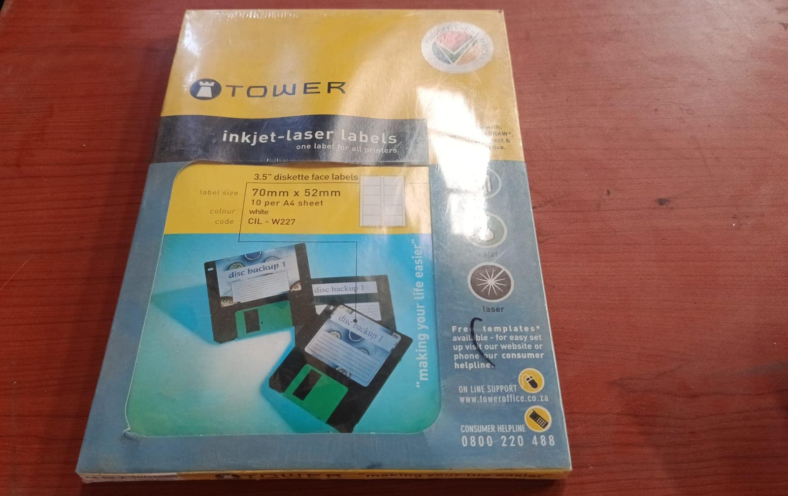 Etiquetas para disco