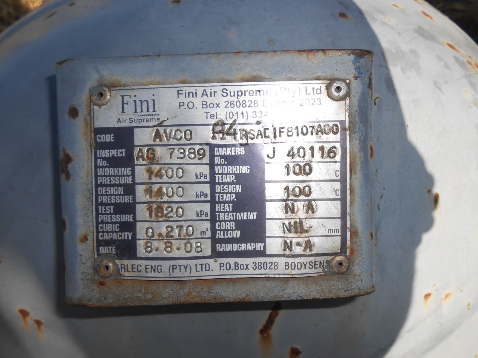 Diesel Air Compressor - 2007 — imagen 6