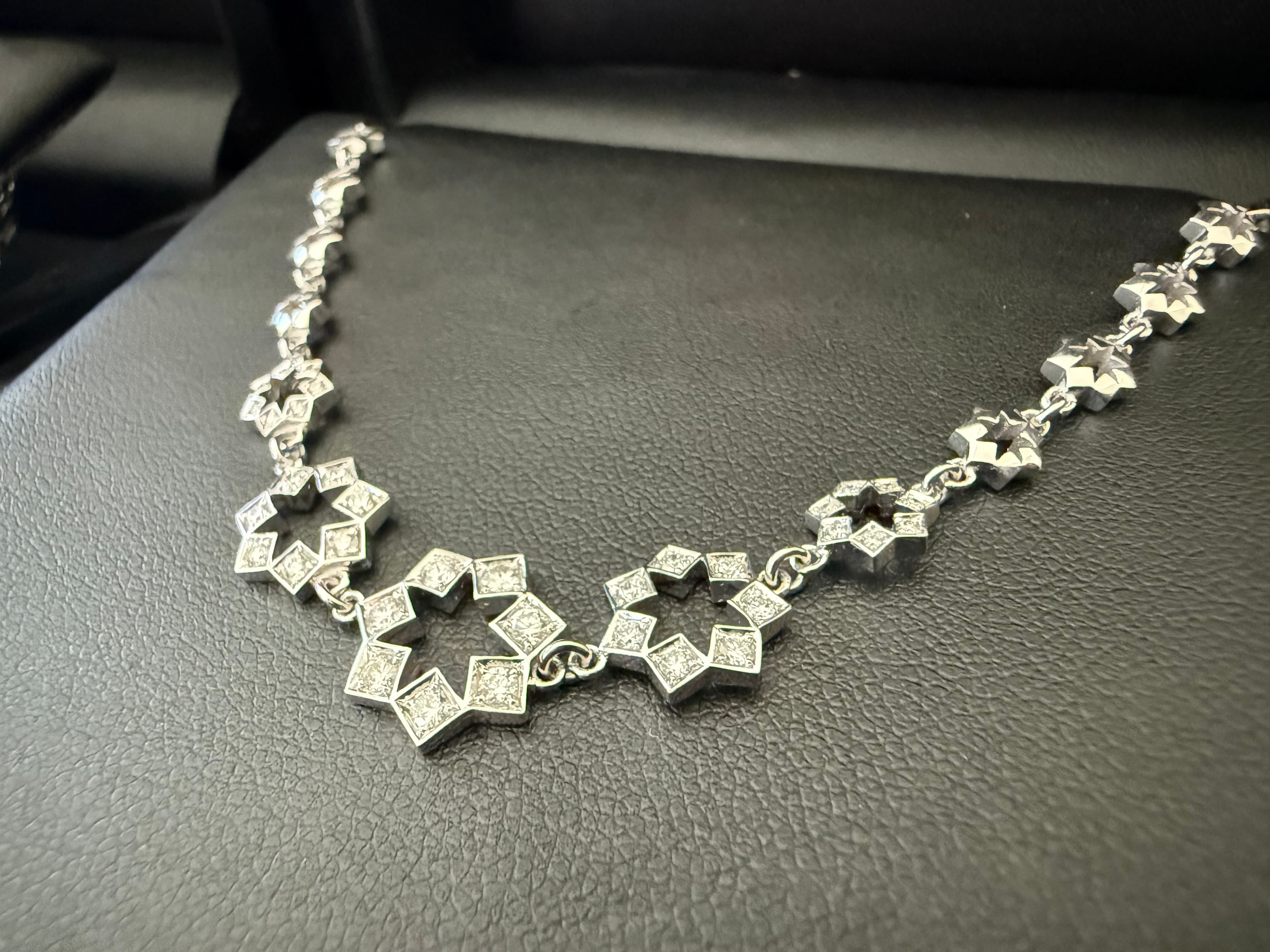 Colar "Estrela" · Ouro Branco 19.2k — imagem 6
