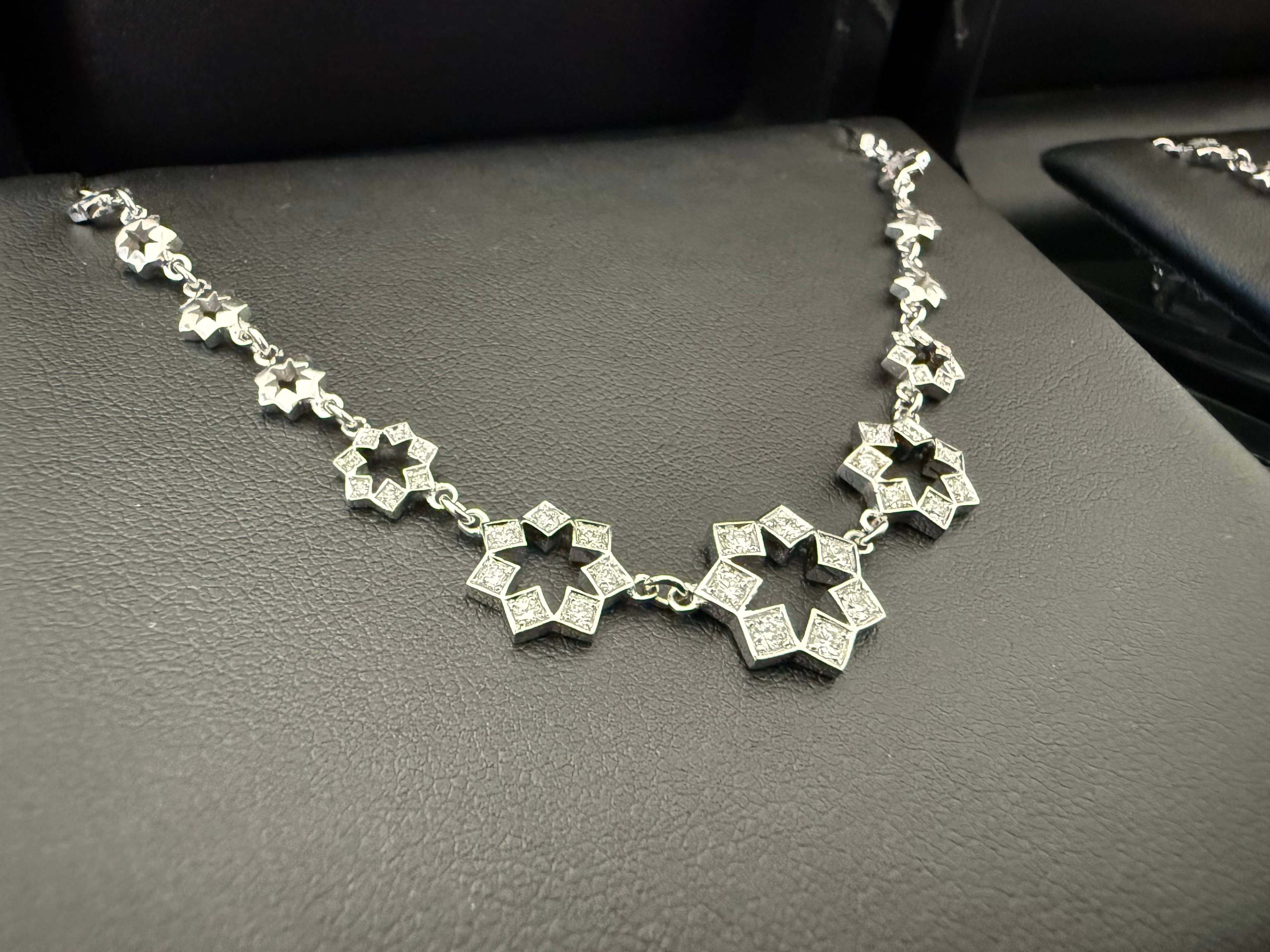 Pulseira "Estrela" · Ouro Branco 19.2k — imagem 4