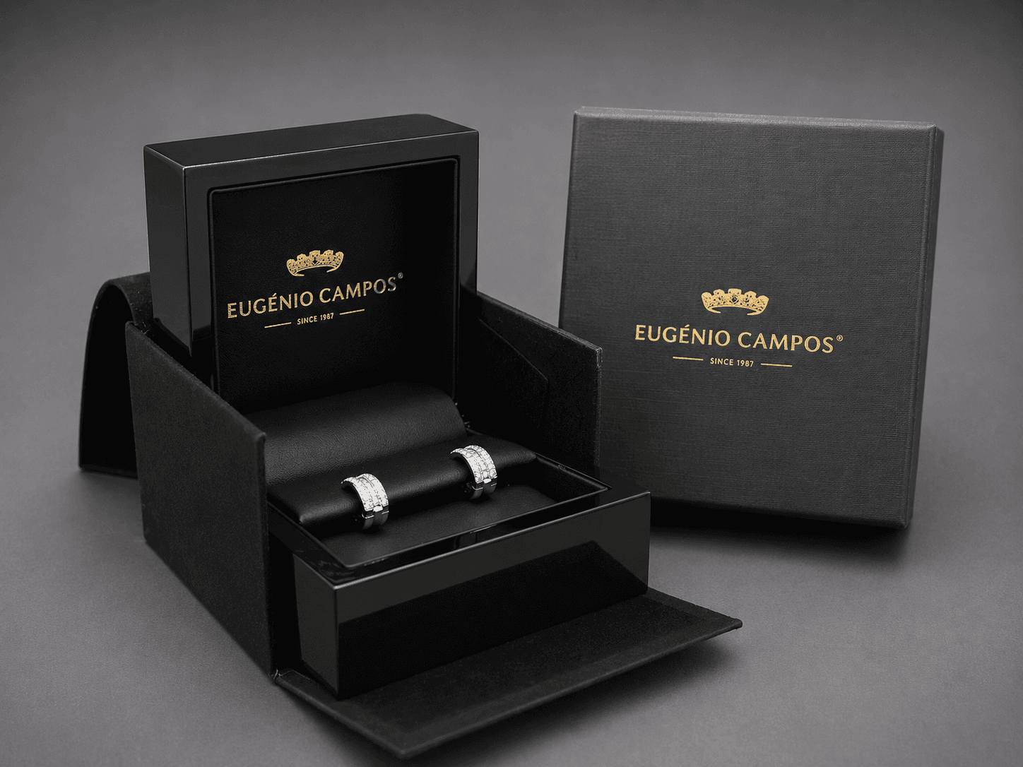 Brincos "Sublime" · Ouro Branco 19.2k