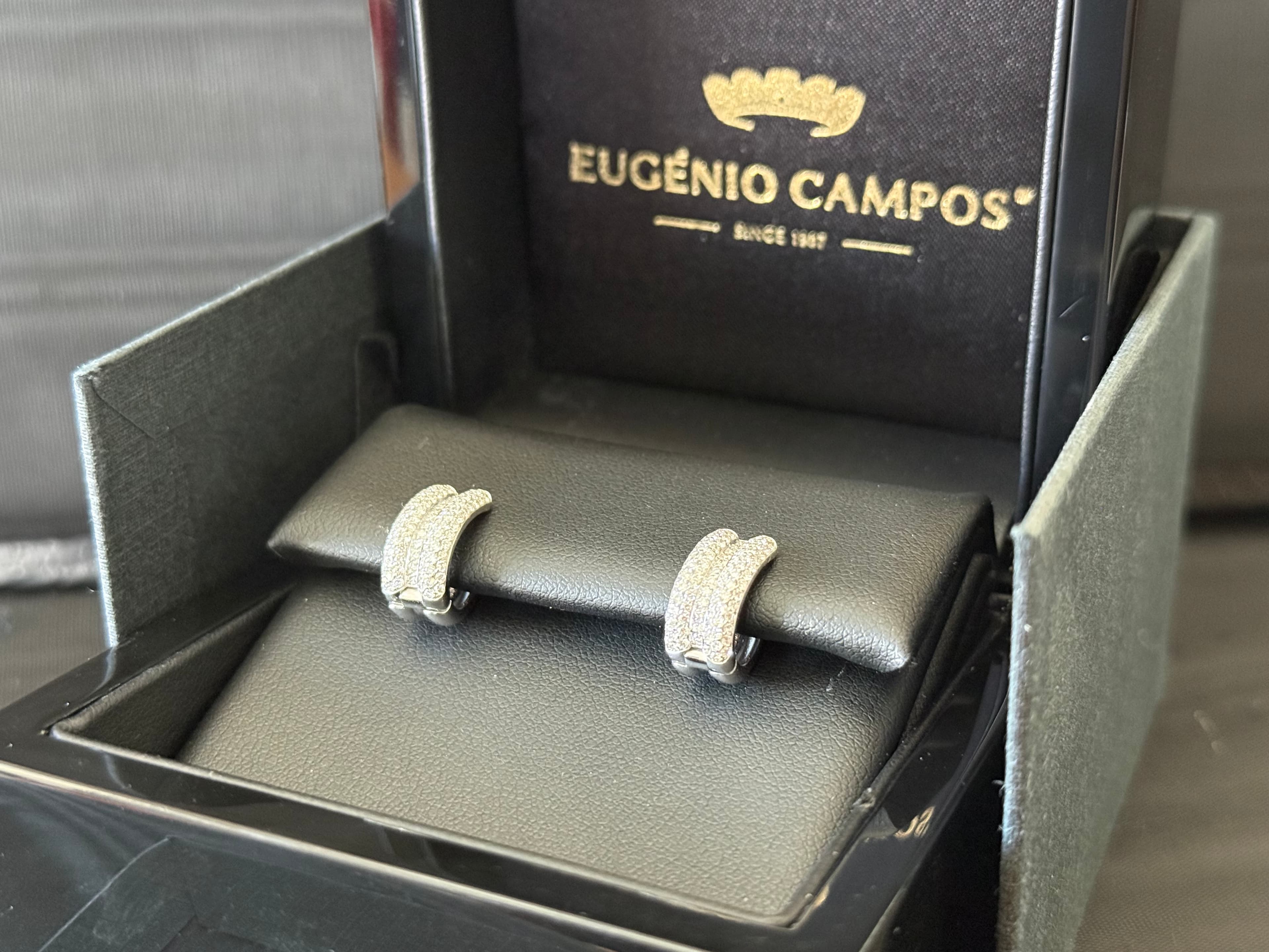 Brincos "Sublime" · Ouro Branco 19.2k — imagem 3