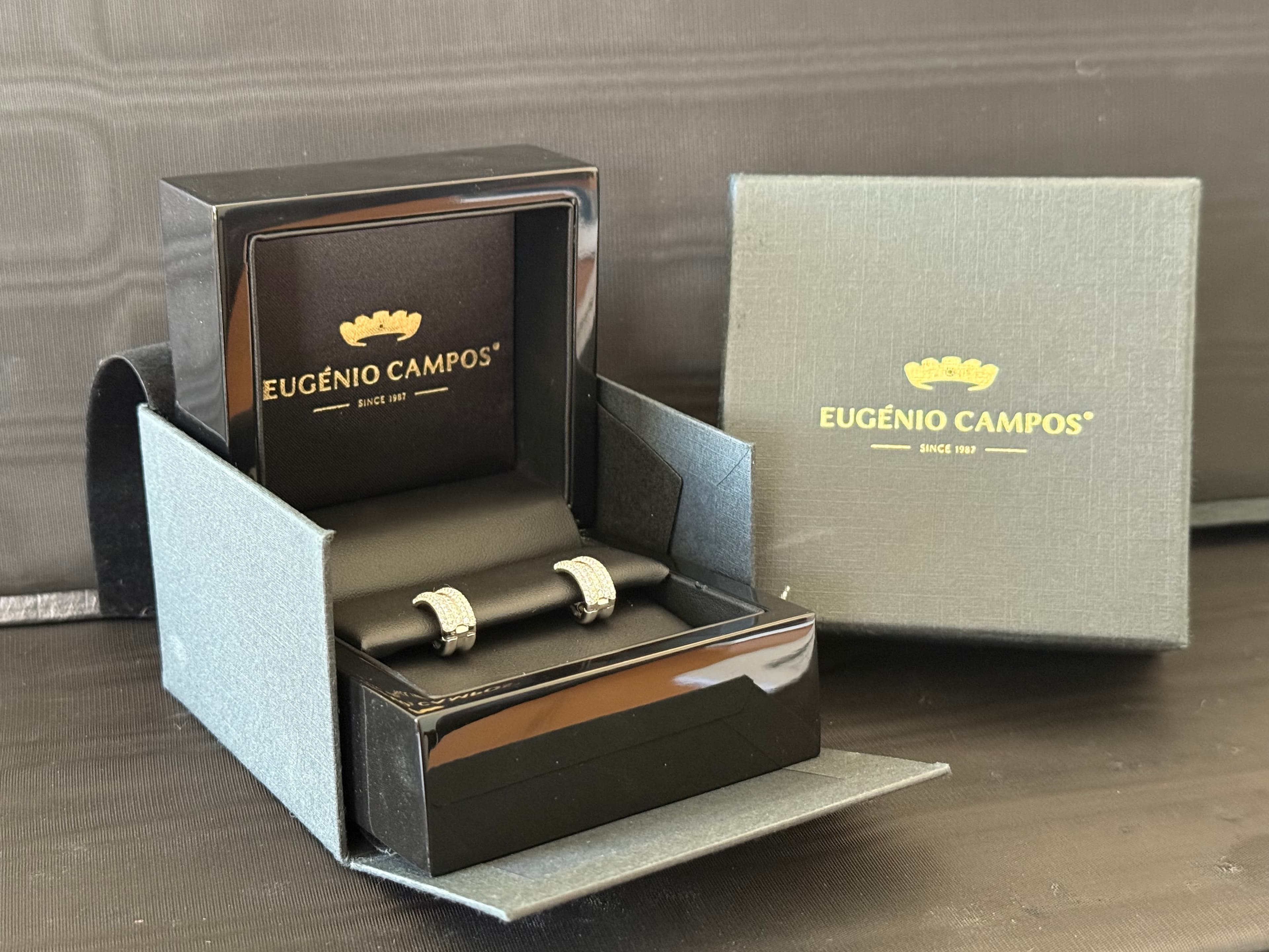 Brincos "Sublime" · Ouro Branco 19.2k — imagem 2