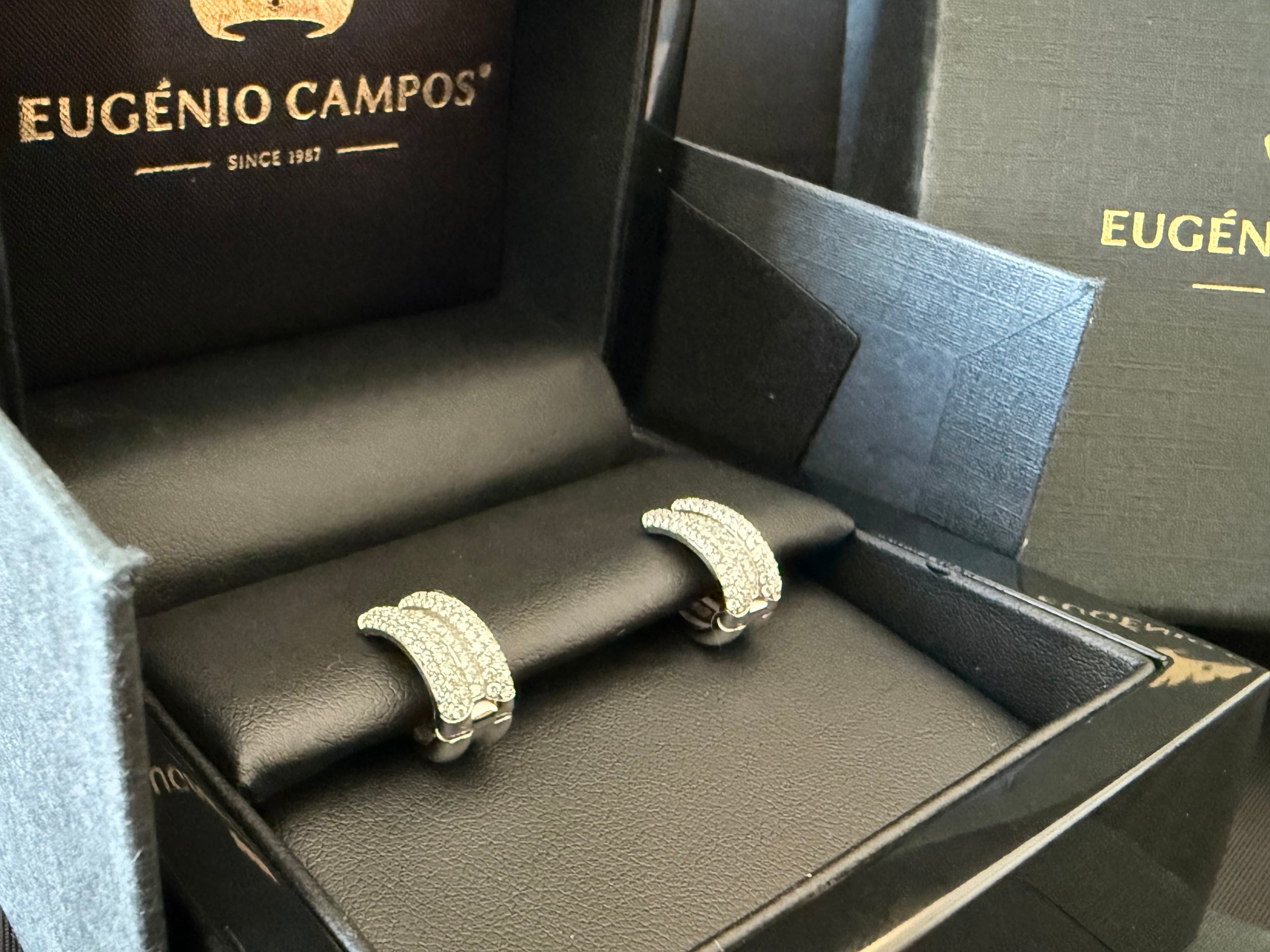 Brincos "Sublime" · Ouro Branco 19.2k — imagem 4