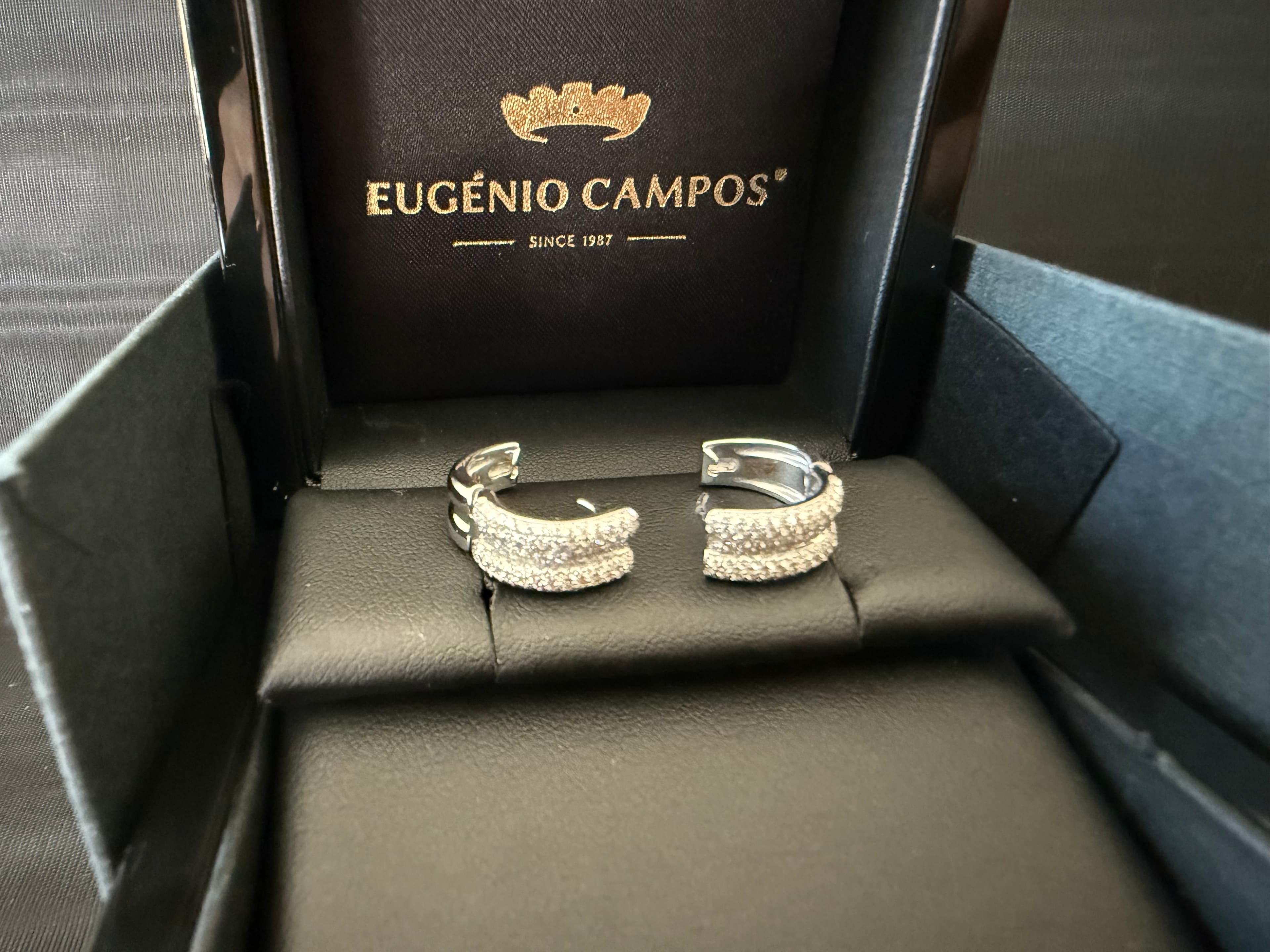 Brincos "Sublime" · Ouro Branco 19.2k — imagem 5