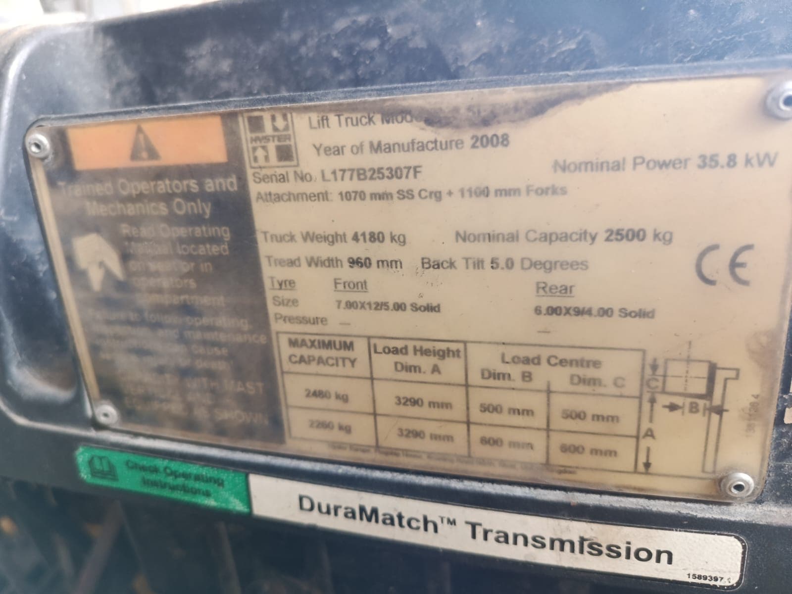 Montacargas — Hyster 2.5Ton — 2008 | Forklift — Hyster 2.5Ton — 2008 — imagen 3