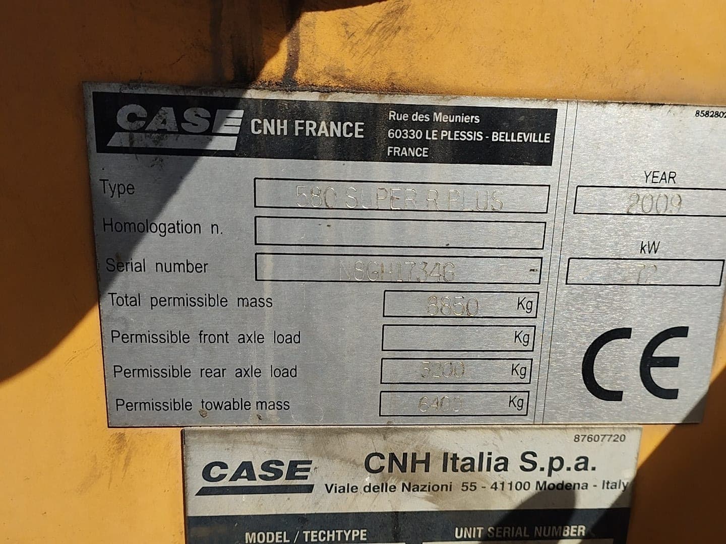 Retroexcavadora — Case Super Plus — 2009 | Backhoe loader — Case Super Plus — 2009 — imagen 6
