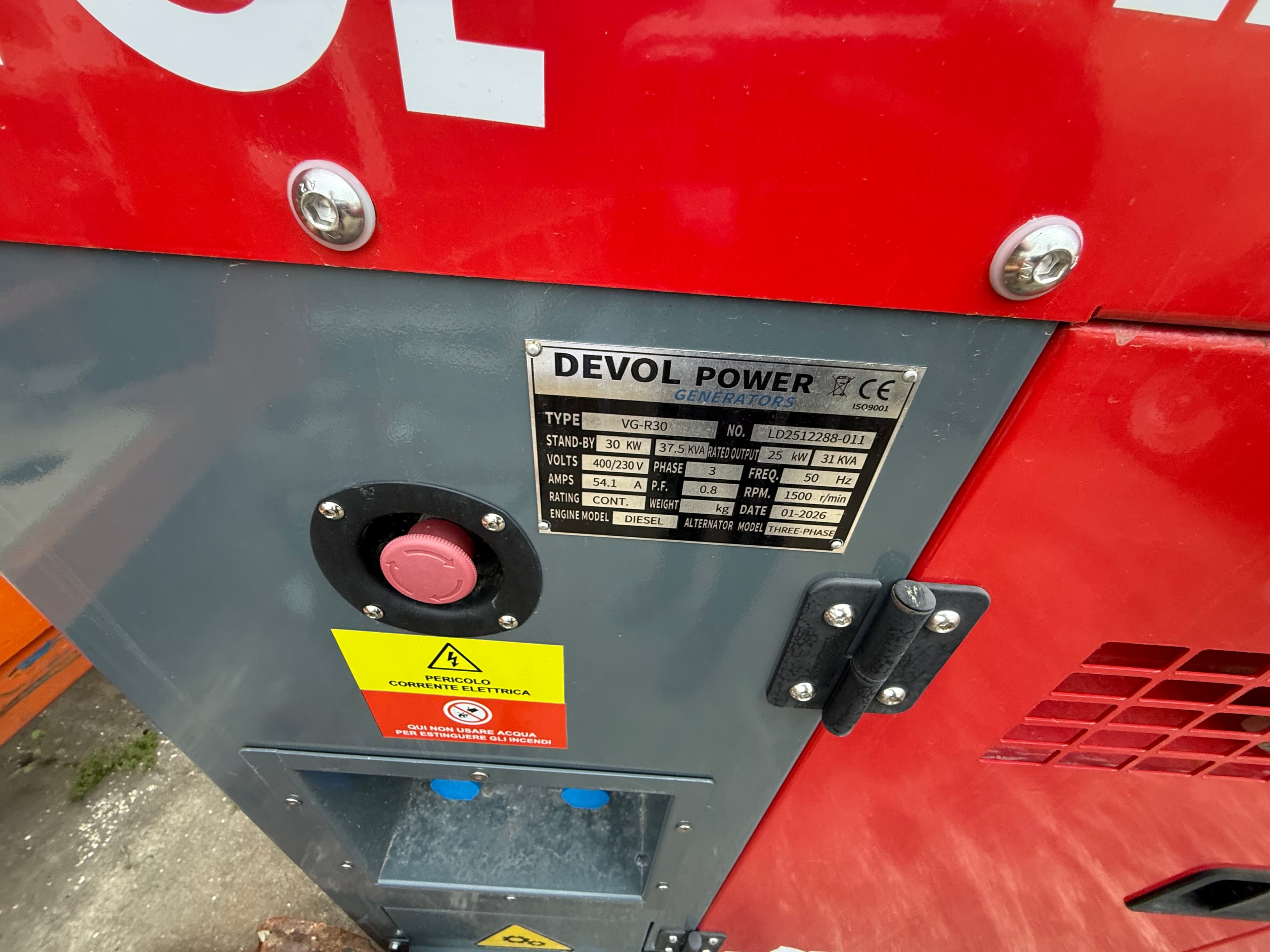 Generador Devol Power VG-R30 — imagen 3
