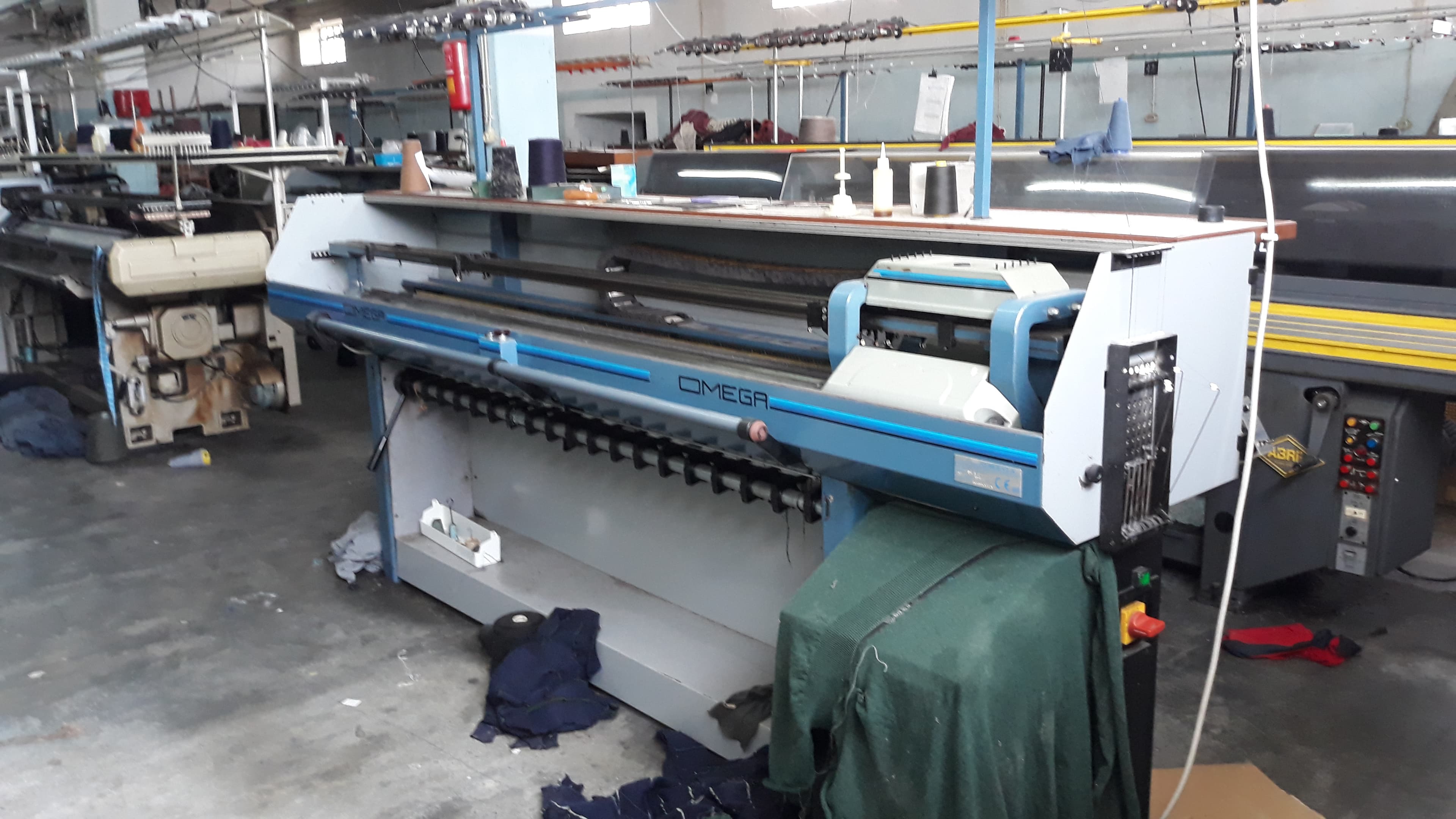Máquina industrial de tear malha