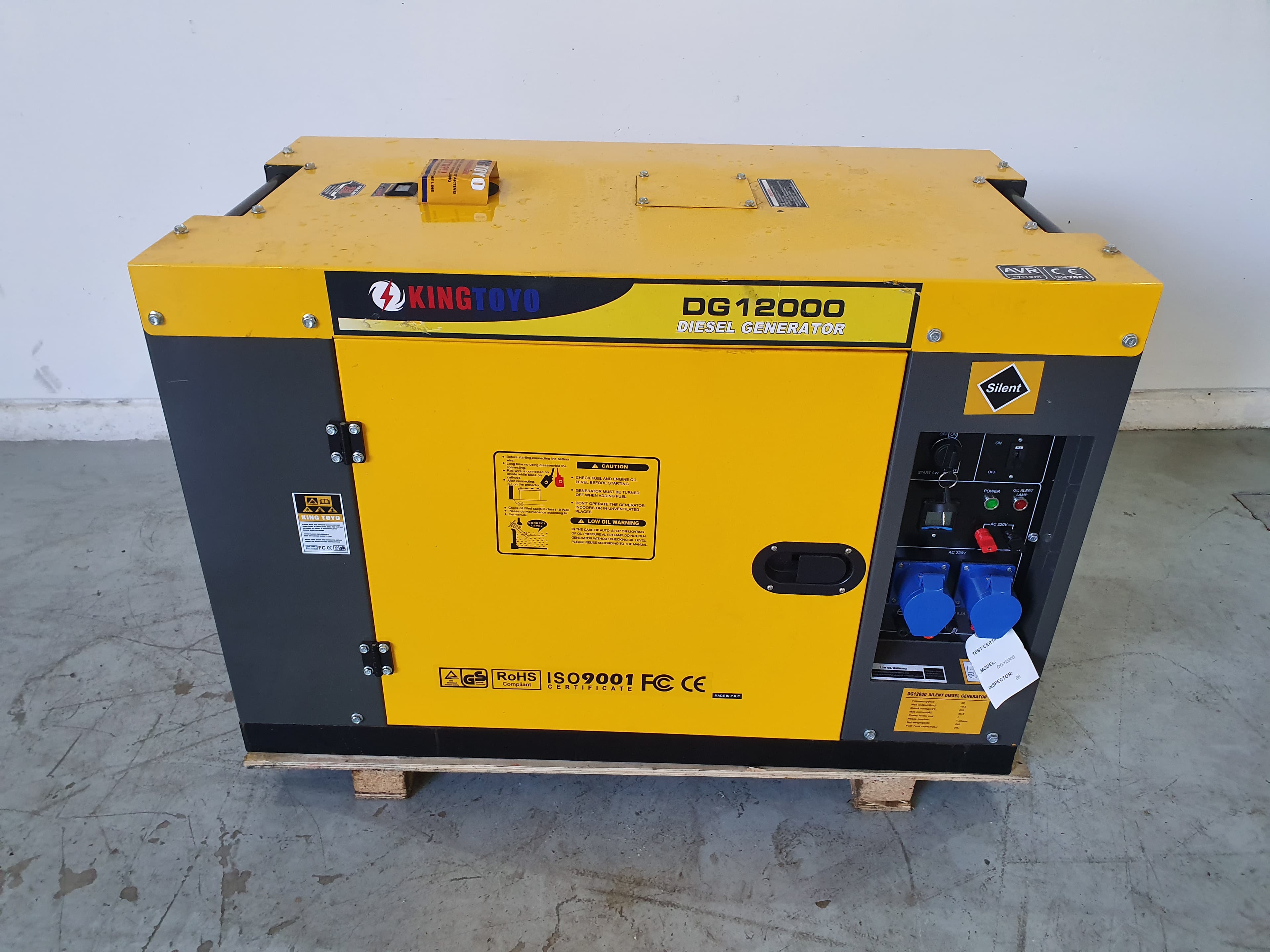 GERADOR 10 KVA KING TOYO DG1200