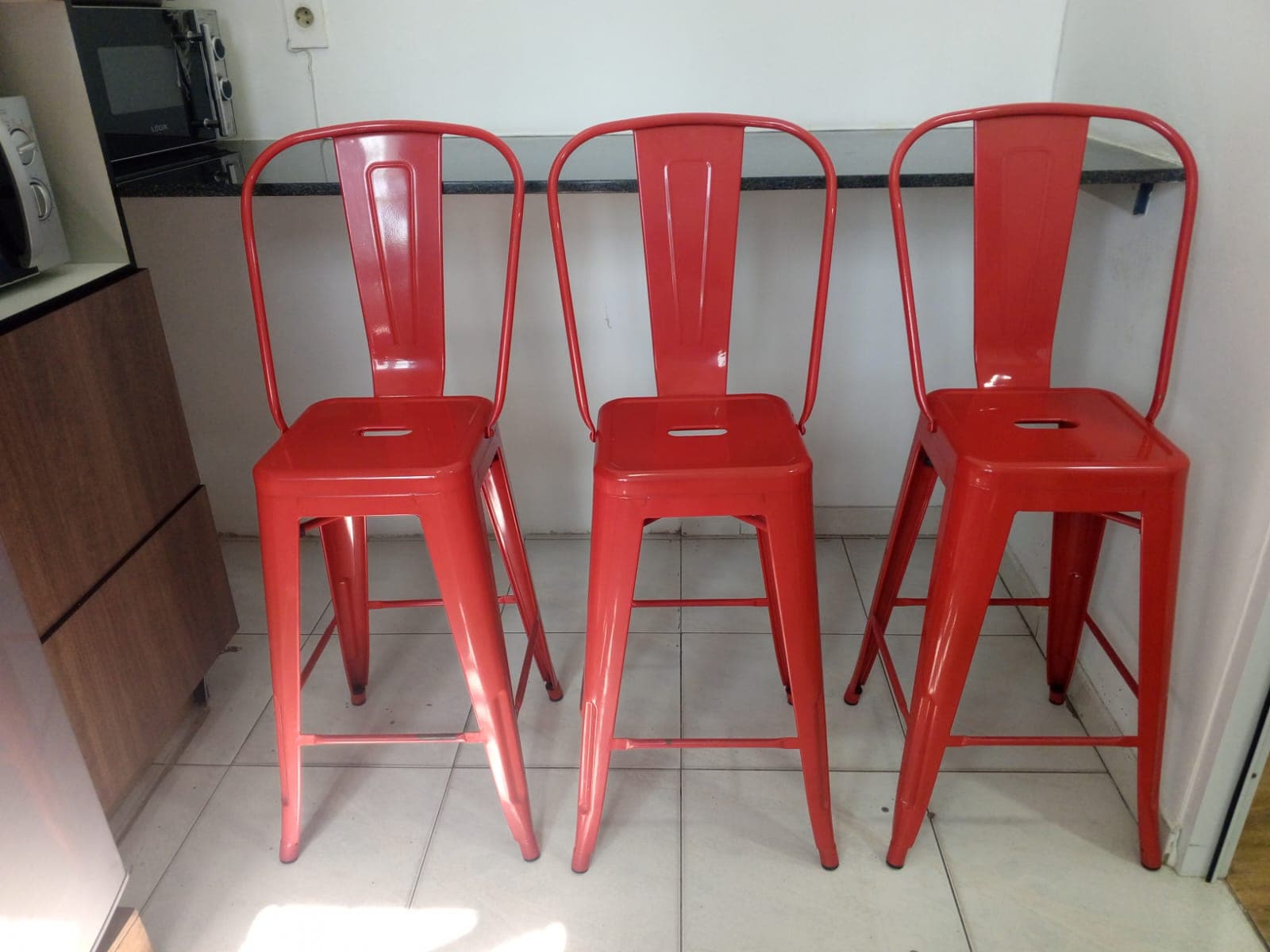 Cadeiras metálicas