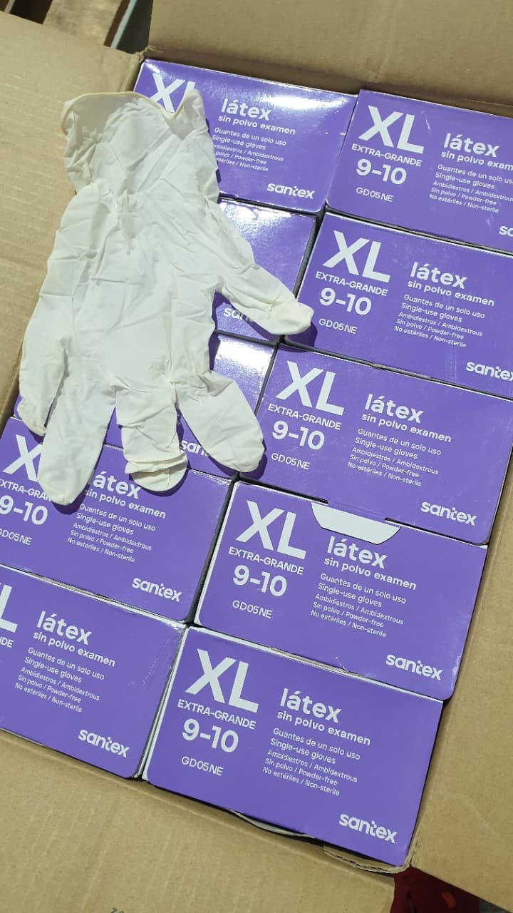Luvas látex