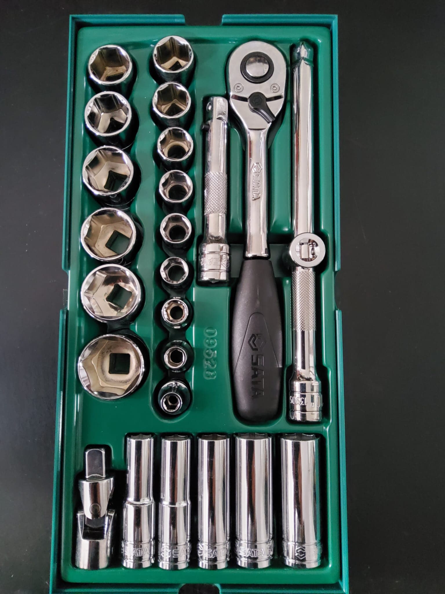 TABULEIRO DE 25 PEÇAS EM POLEGADAS (SAE) 6 PONTOS - ACIONAMENTO DE 1/2"