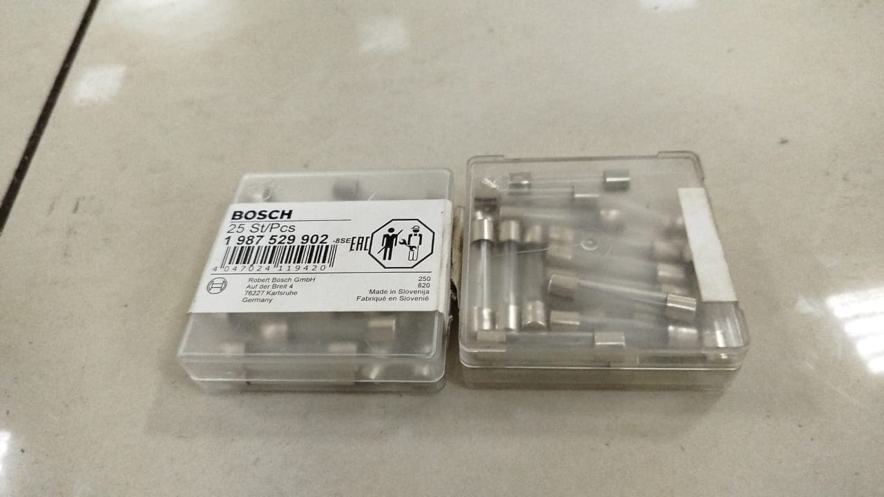 Fusiveis de vidro Bosch