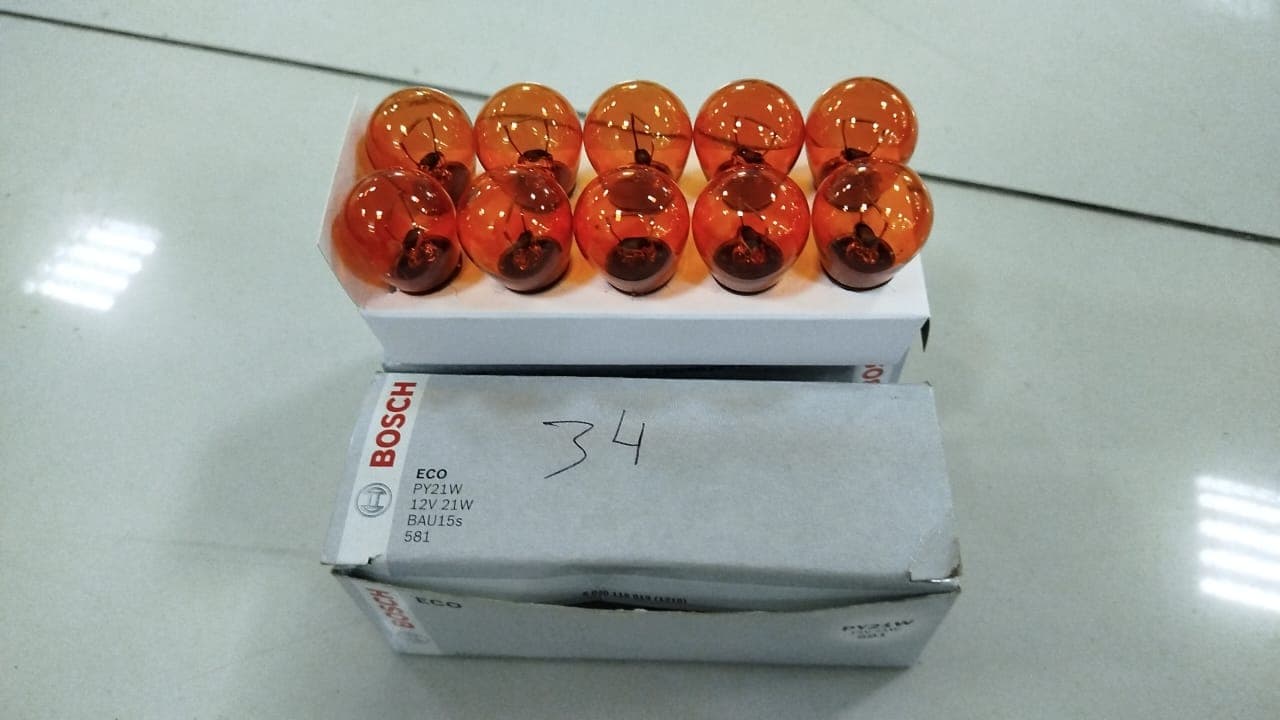 Lâmpadas de Sinalização Automotiva Boch PY21W