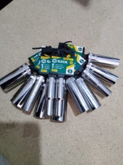 CONJUNTO 12 CHAVES DE CAIXA LONGAS 6 PONTOS DE 3/8" 