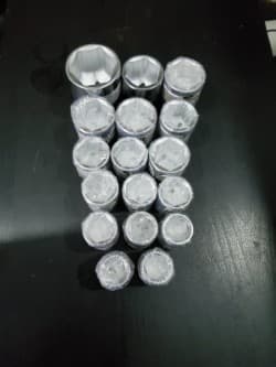 CONJUNTO 17 CHAVES DE CAIXA 6 PONTOS DE 3/4"
