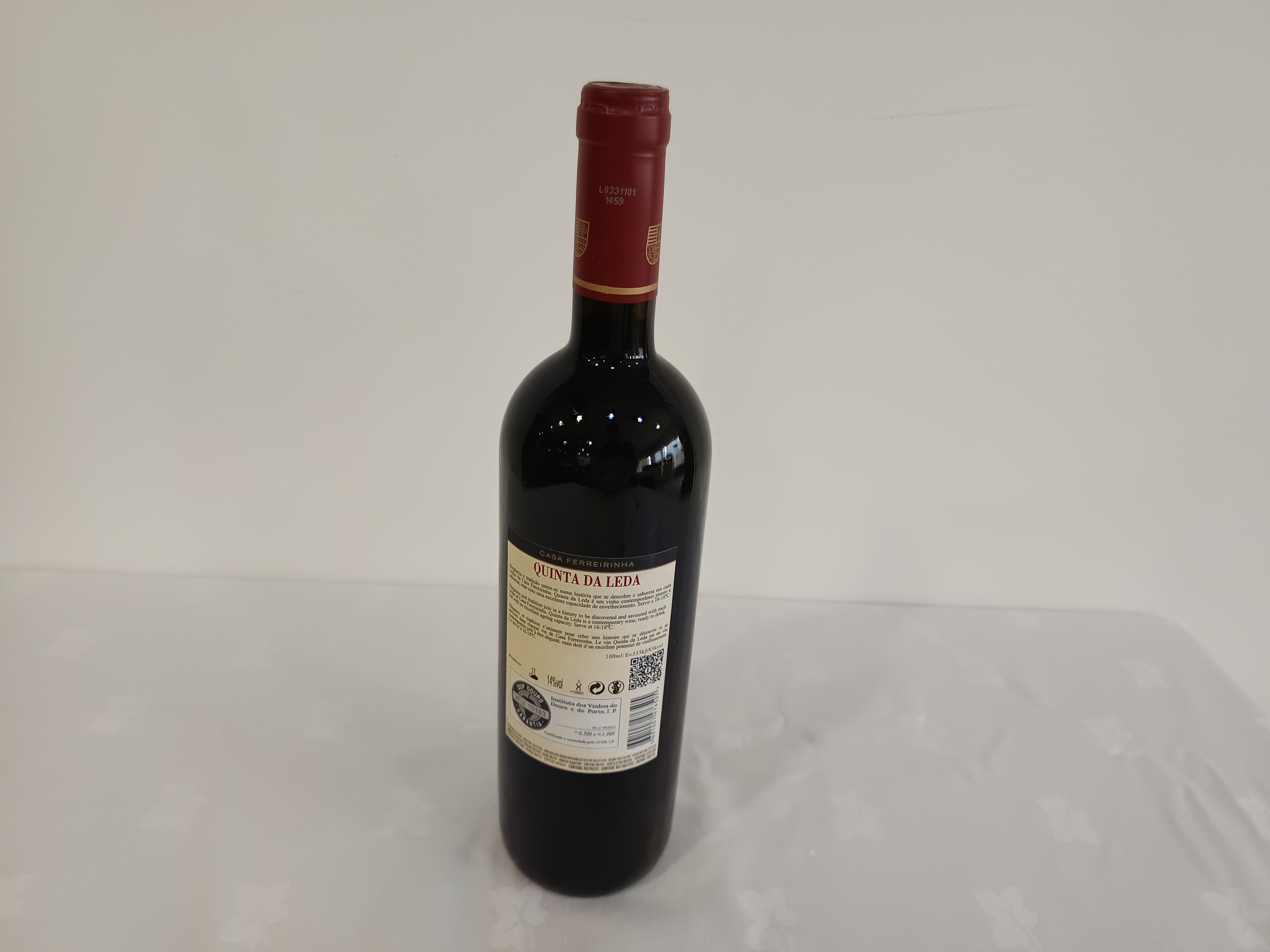 Garrafa de vinho tinto Quinta da Leda Douro 2020